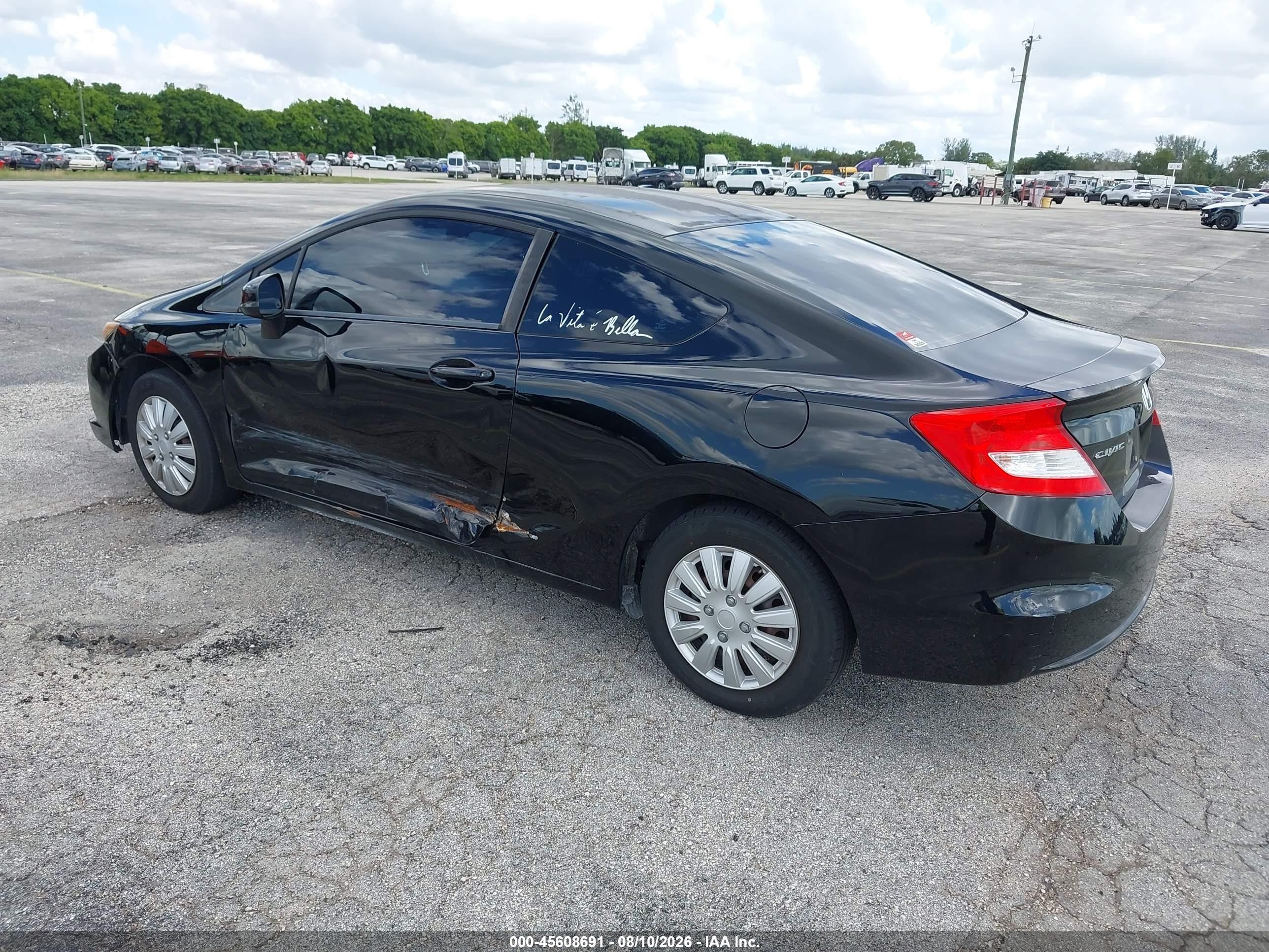 2012 Honda Civic Lx Черный vin: 2HGFG3B51CH502209
