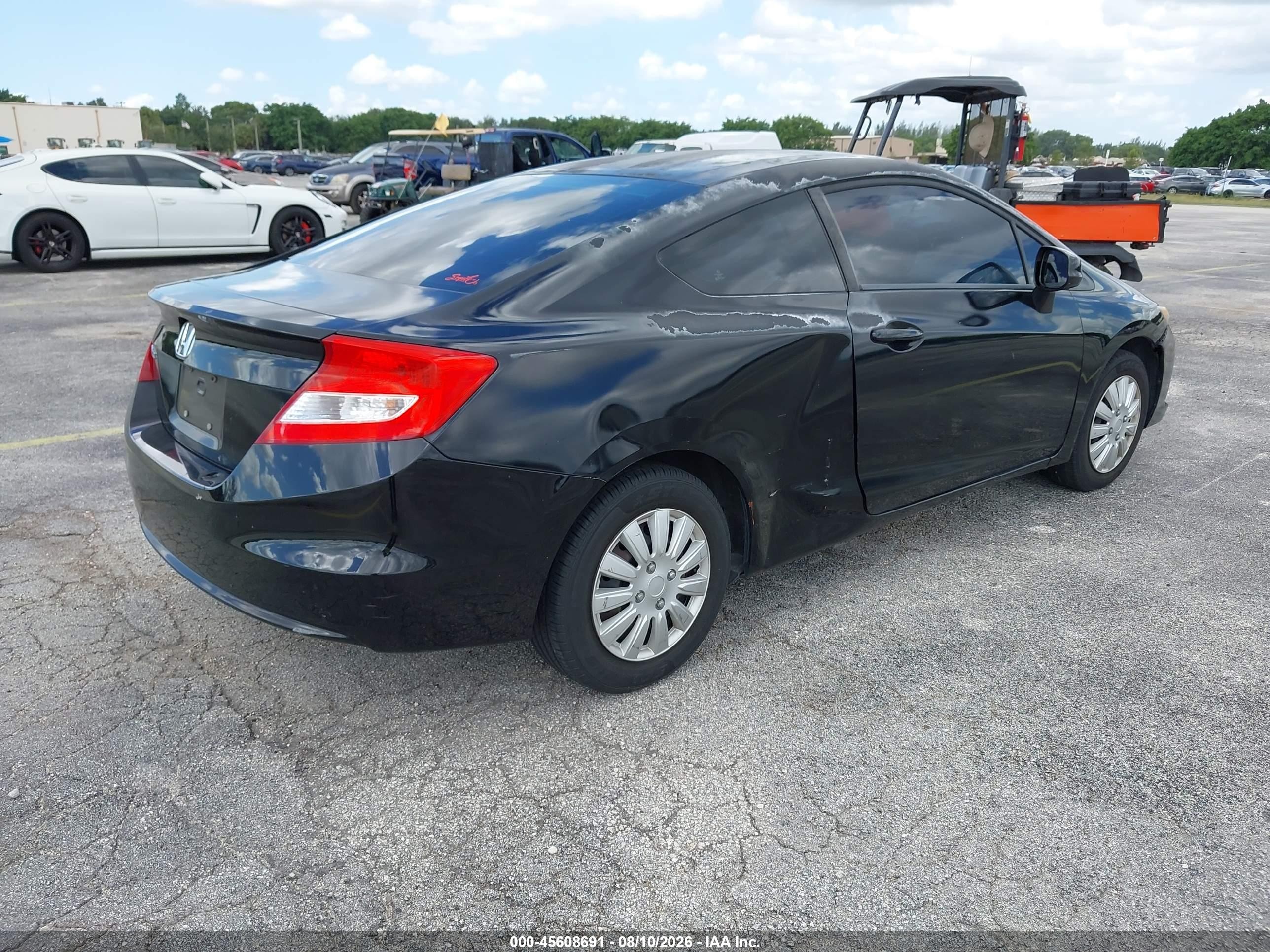 2012 Honda Civic Lx Черный vin: 2HGFG3B51CH502209