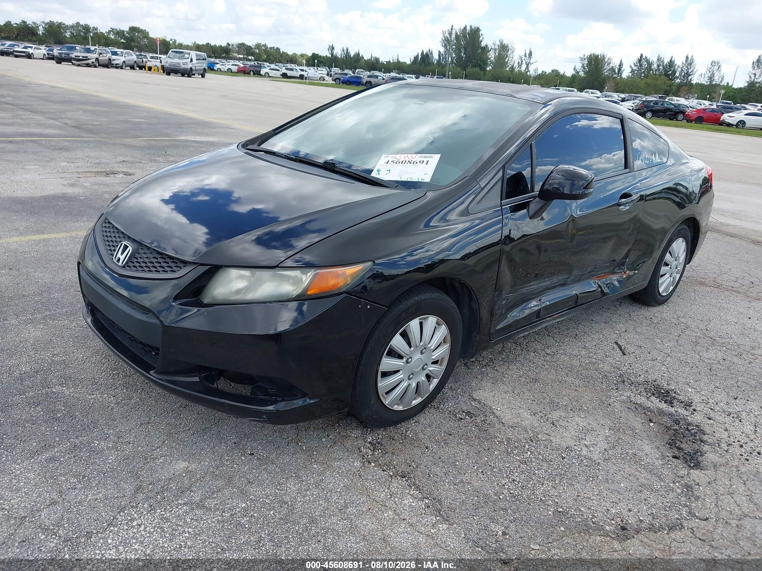 2012 Honda Civic Lx Черный vin: 2HGFG3B51CH502209