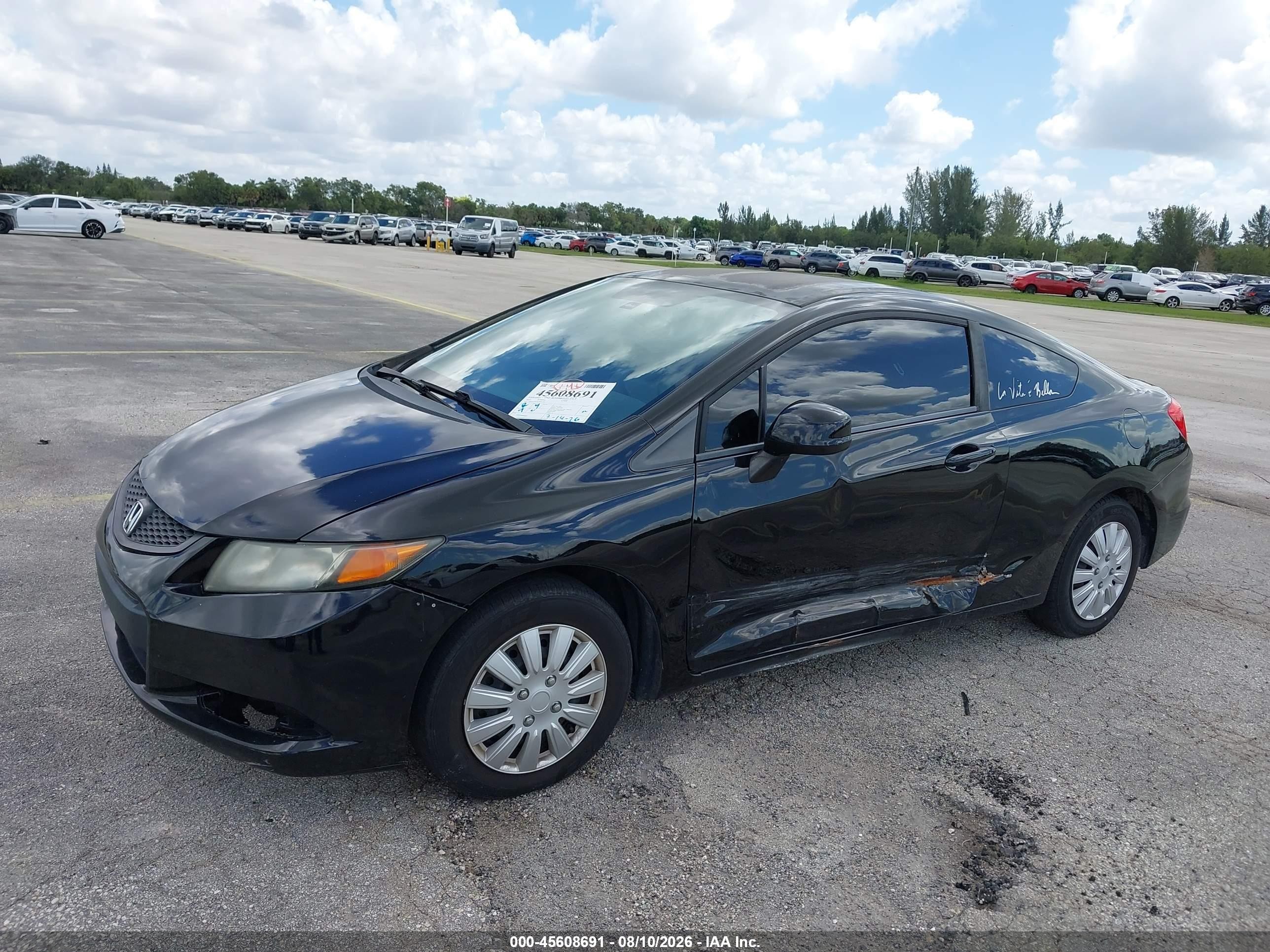 2012 Honda Civic Lx Черный vin: 2HGFG3B51CH502209