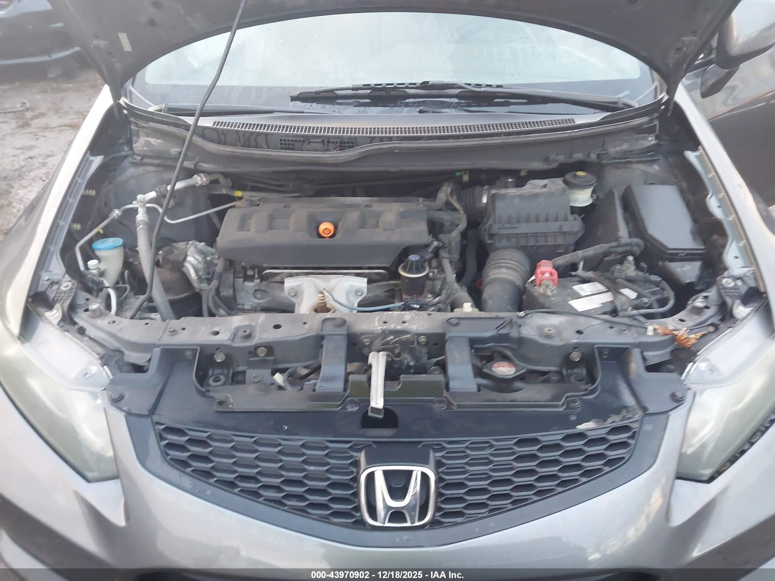 2012 Honda Civic Lx Gray vin: 2HGFG3B51CH505174