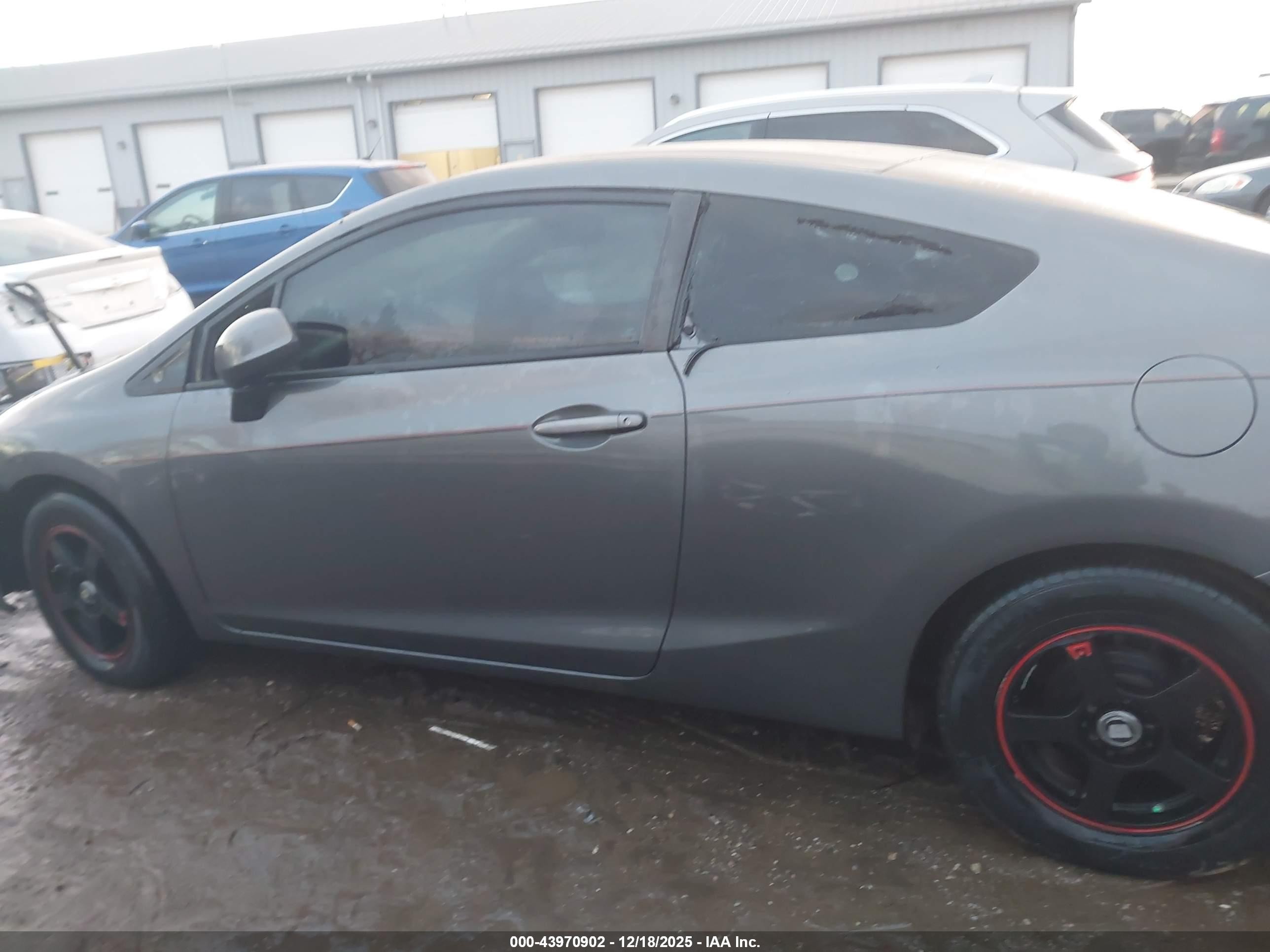 2012 Honda Civic Lx Gray vin: 2HGFG3B51CH505174