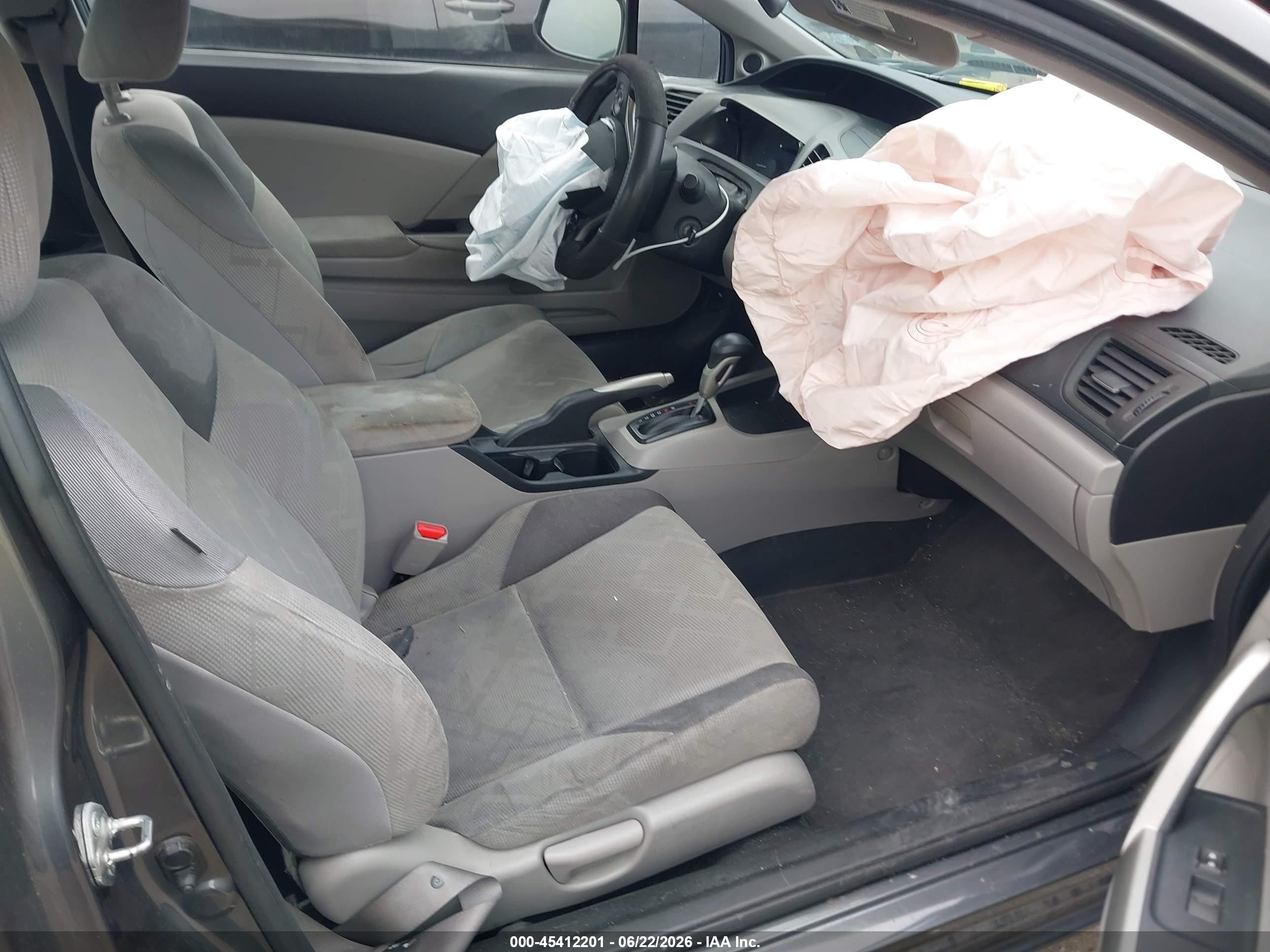 2012 Honda Civic Lx Серый vin: 2HGFG3B51CH517485