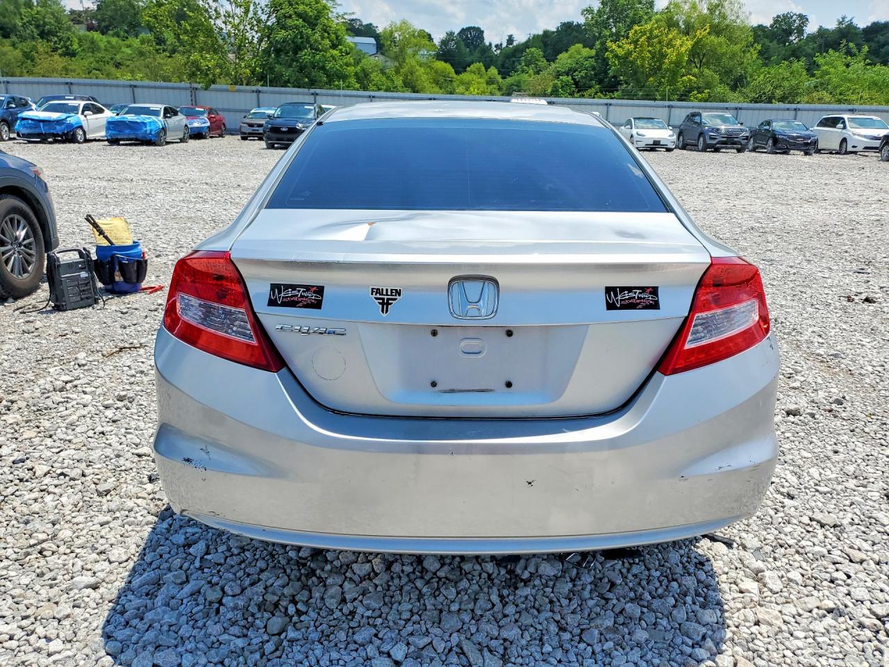 2012 Honda Civic Lx Silver vin: 2HGFG3B51CH525747