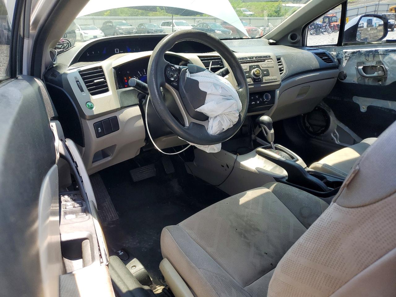 2012 Honda Civic Lx Silver vin: 2HGFG3B51CH525747
