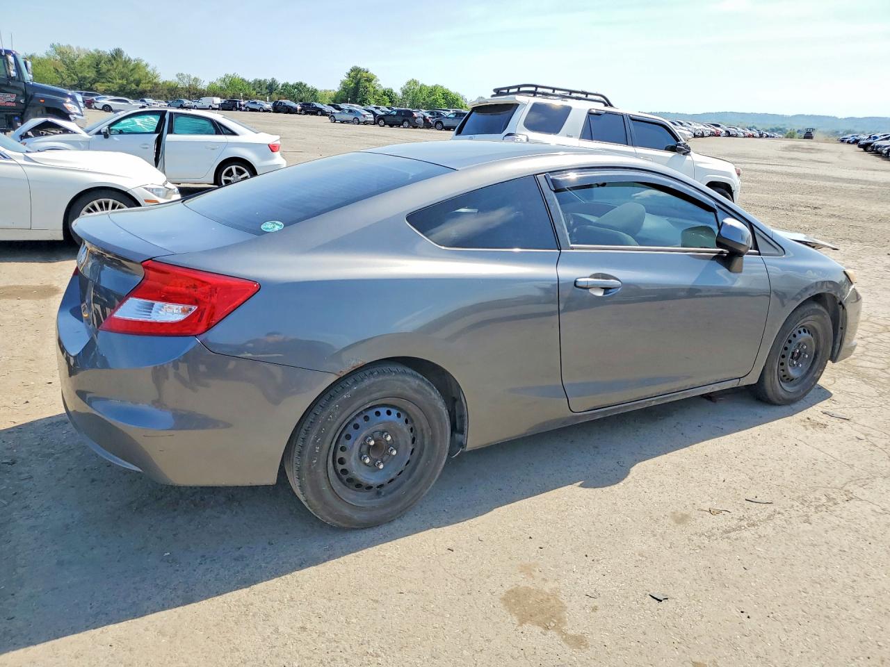 2012 Honda Civic Lx Gray vin: 2HGFG3B51CH542001