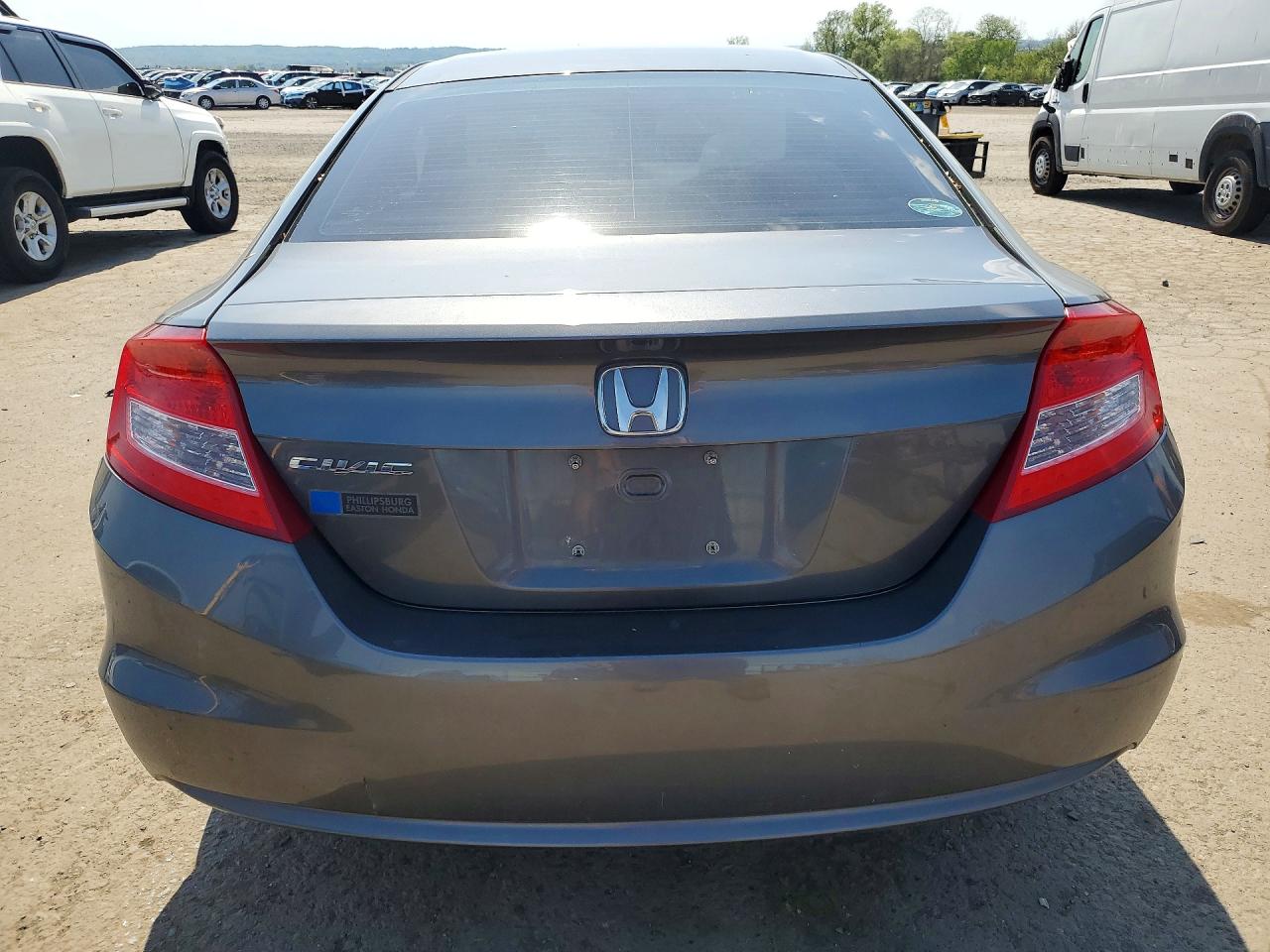 2012 Honda Civic Lx Gray vin: 2HGFG3B51CH542001