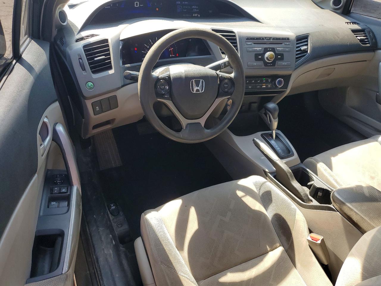 2012 Honda Civic Lx Gray vin: 2HGFG3B51CH542001
