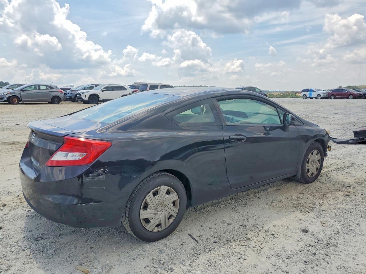 2012 Honda Civic Lx Black vin: 2HGFG3B51CH556917