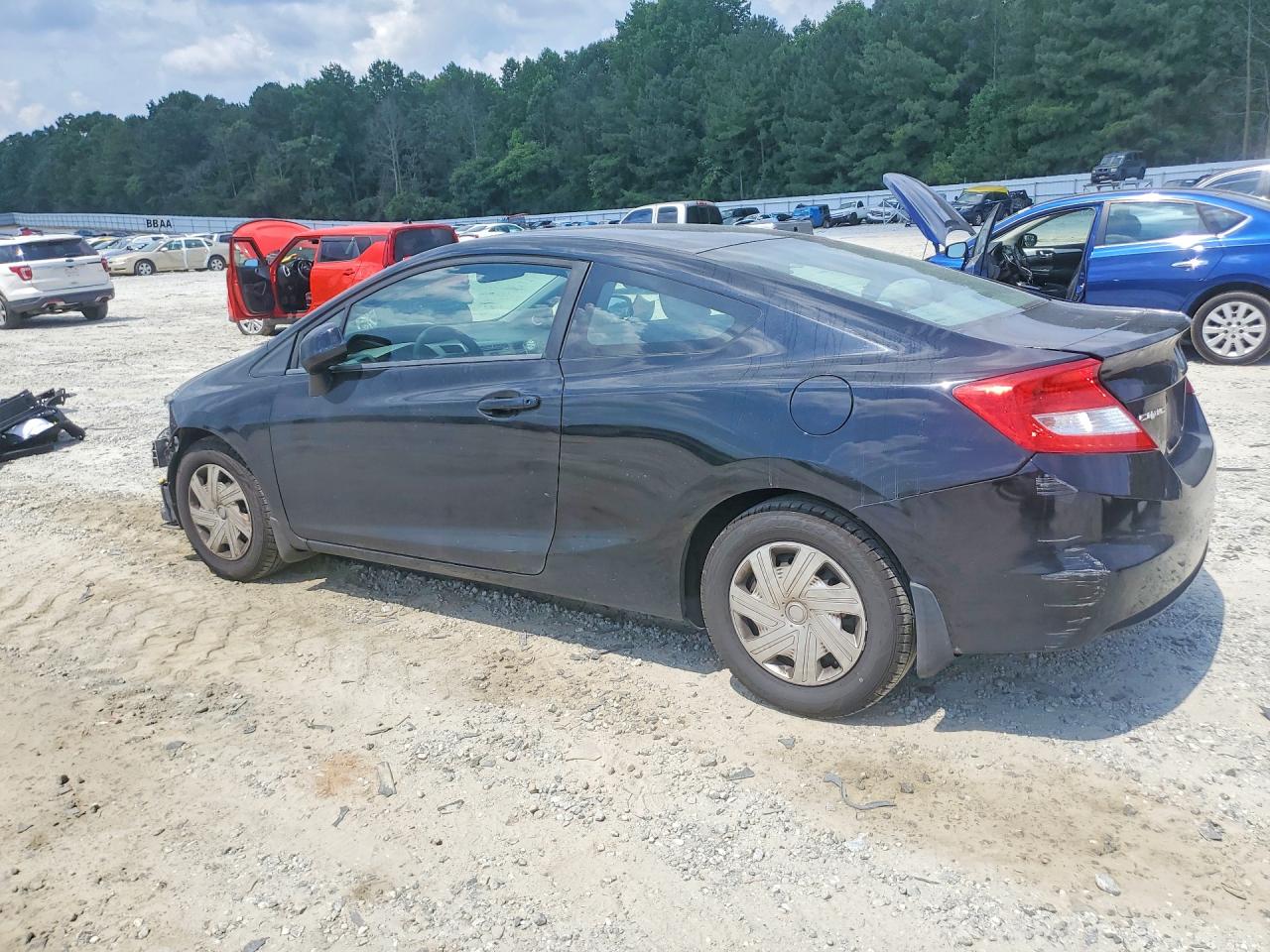 2012 Honda Civic Lx Black vin: 2HGFG3B51CH556917