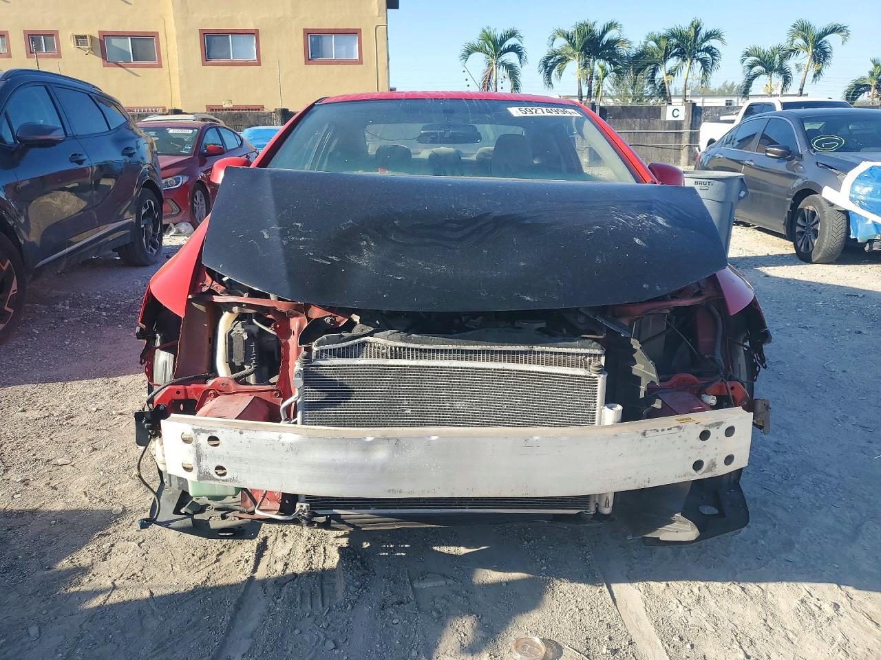 2012 Honda Civic Lx Red vin: 2HGFG3B51CH567013