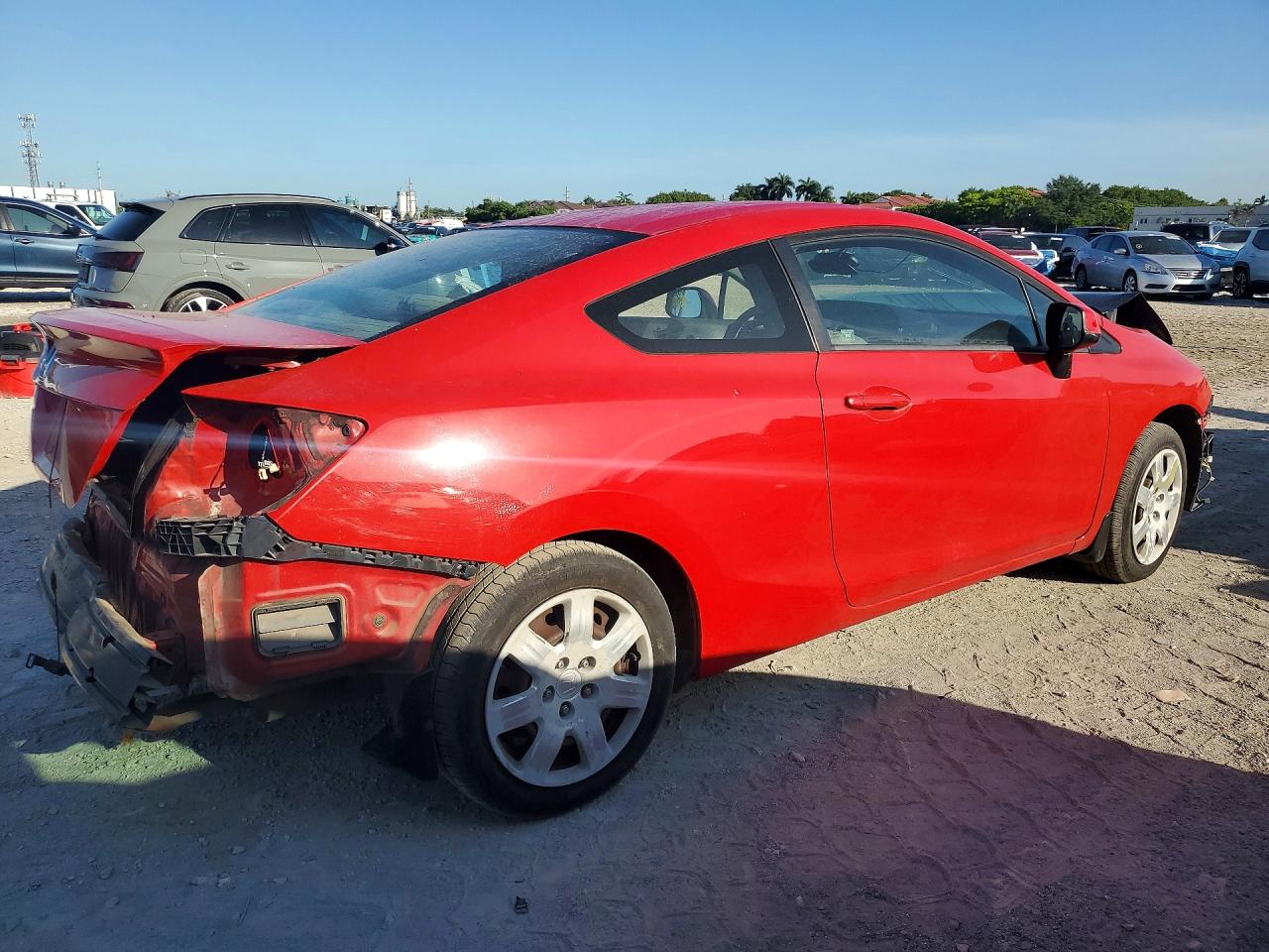 2012 Honda Civic Lx Red vin: 2HGFG3B51CH567013