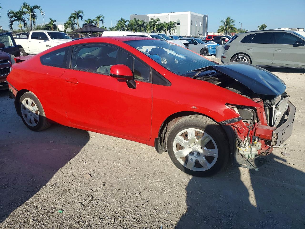 2012 Honda Civic Lx Red vin: 2HGFG3B51CH567013