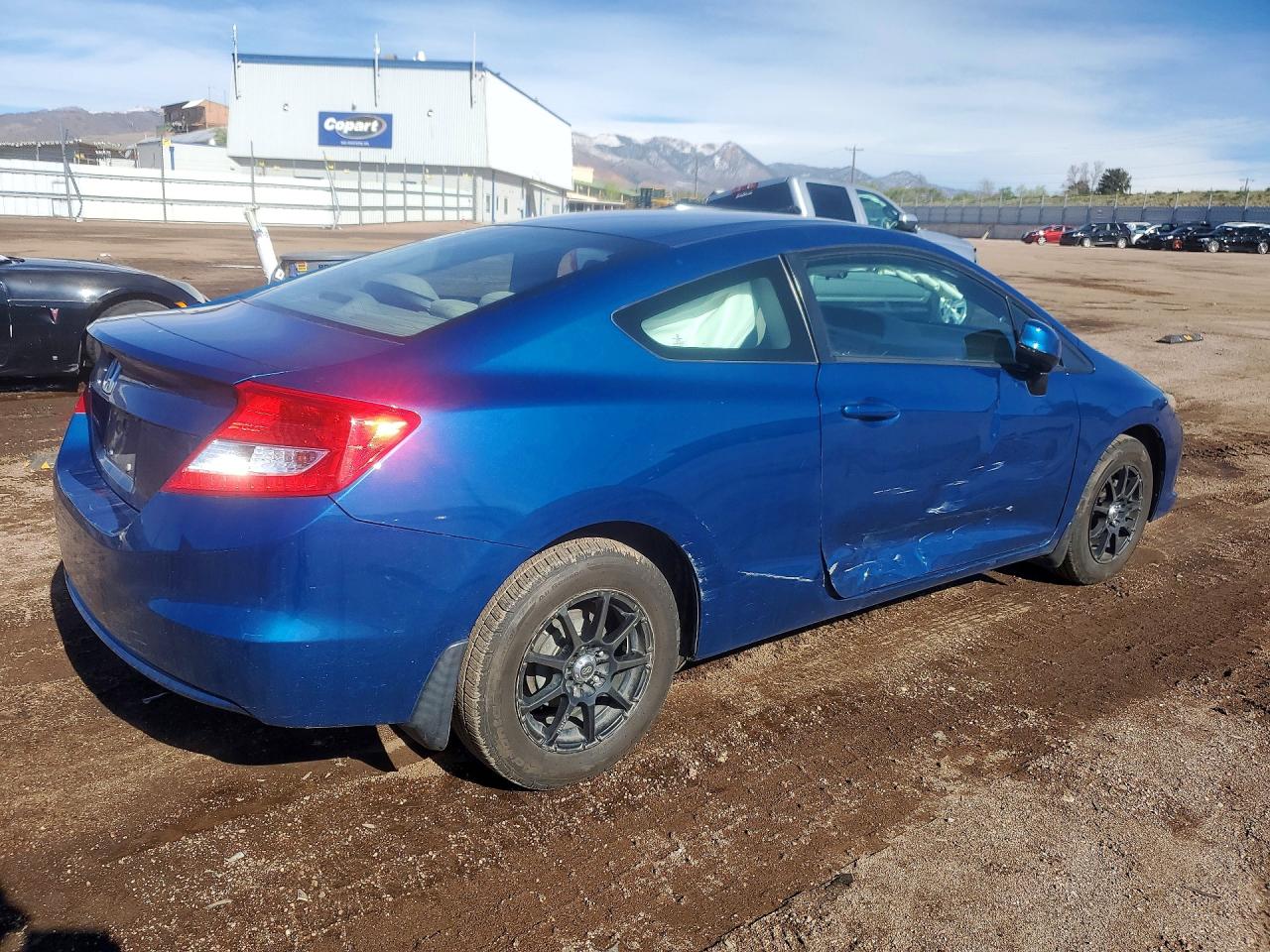 2013 Honda Civic Lx Blue vin: 2HGFG3B51DH501093