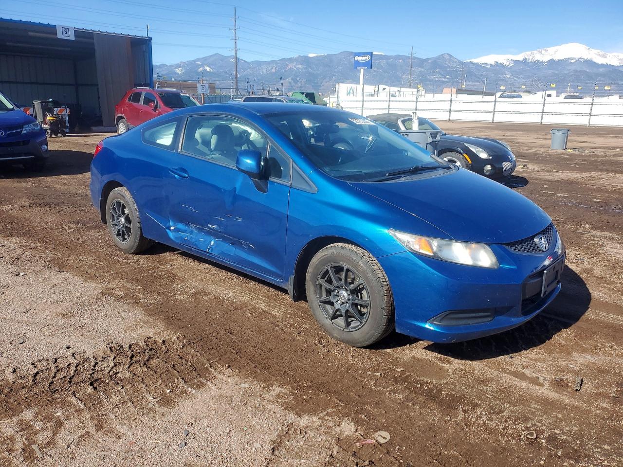 2013 Honda Civic Lx Blue vin: 2HGFG3B51DH501093