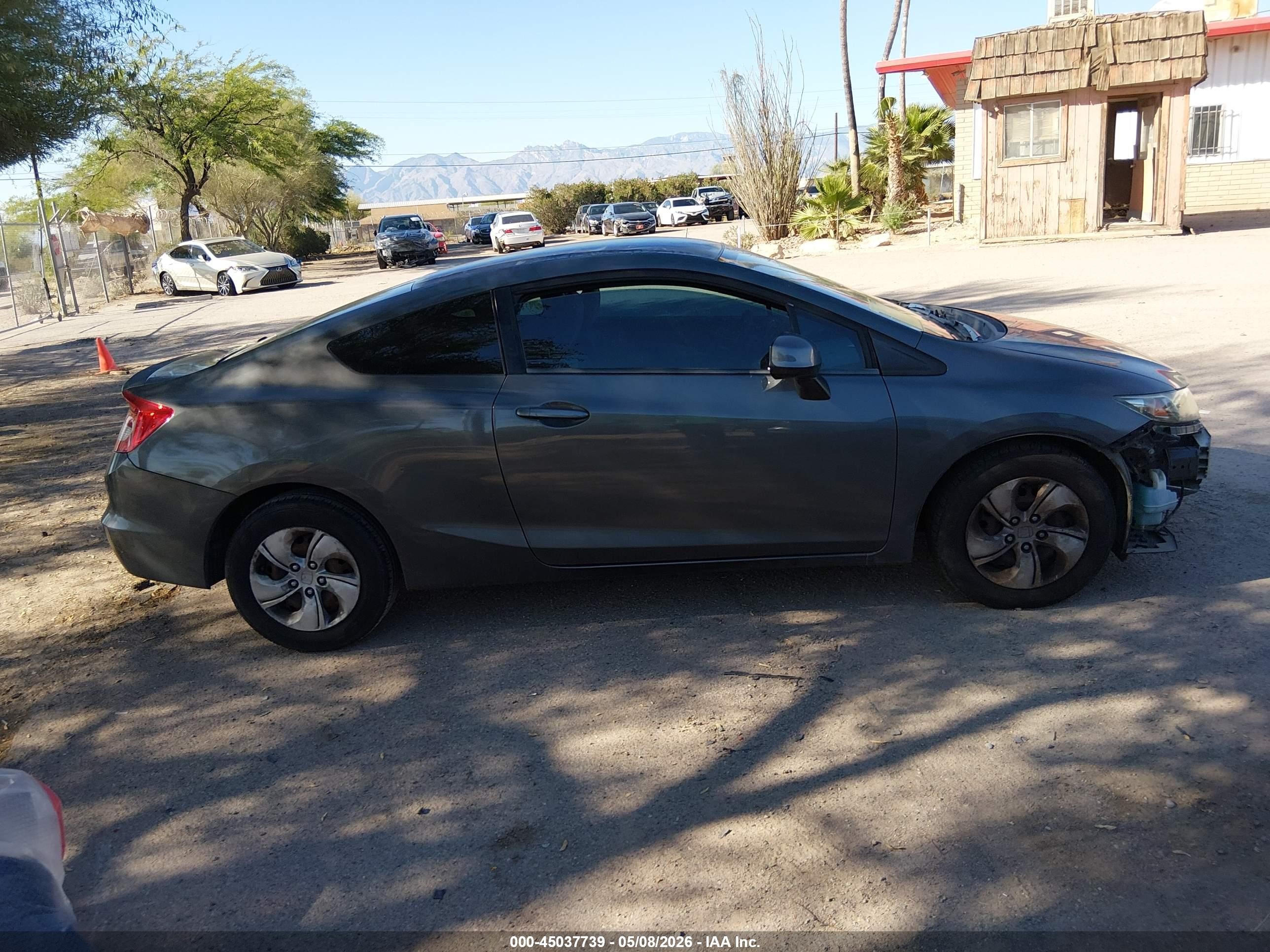 2013 Honda Civic Lx Gray vin: 2HGFG3B51DH508660
