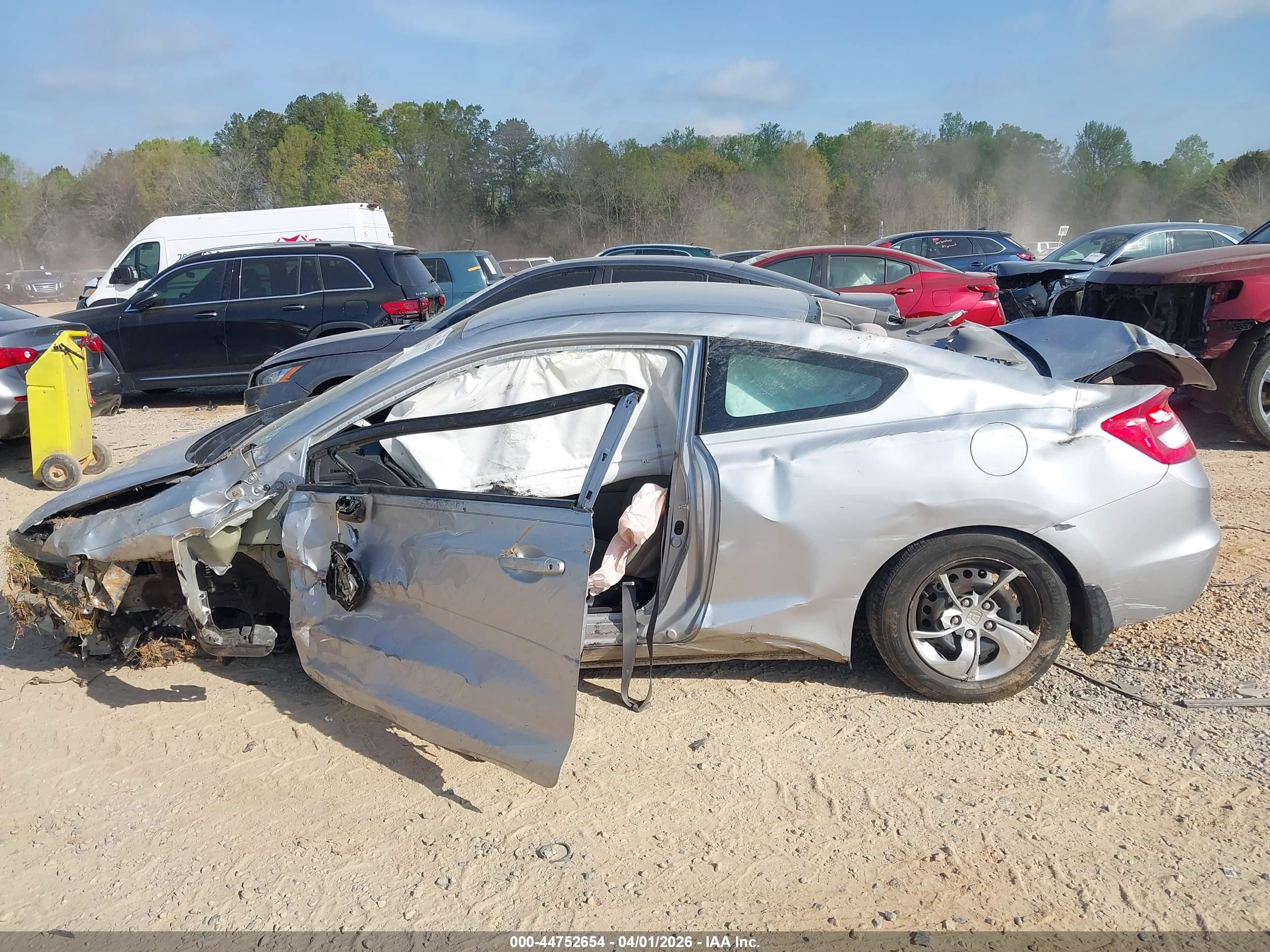 2013 Honda Civic Lx Silver vin: 2HGFG3B51DH524891