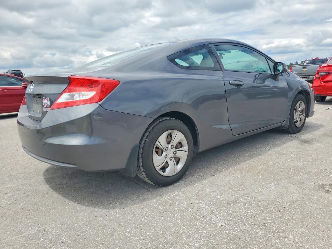2013 Honda Civic Lx Gray vin: 2HGFG3B51DH529248