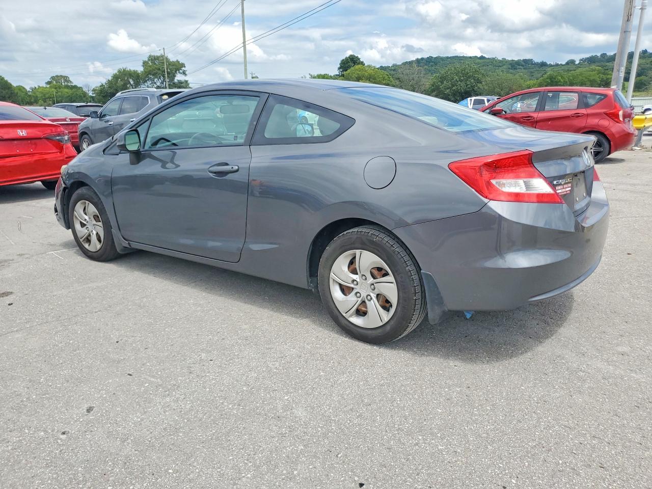 2013 Honda Civic Lx Gray vin: 2HGFG3B51DH529248