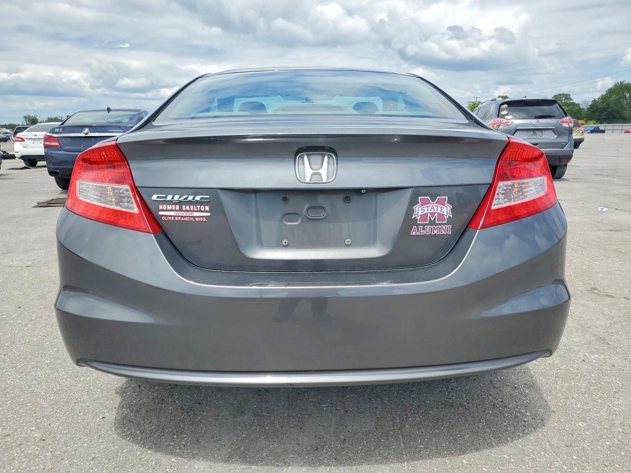 2013 Honda Civic Lx Gray vin: 2HGFG3B51DH529248