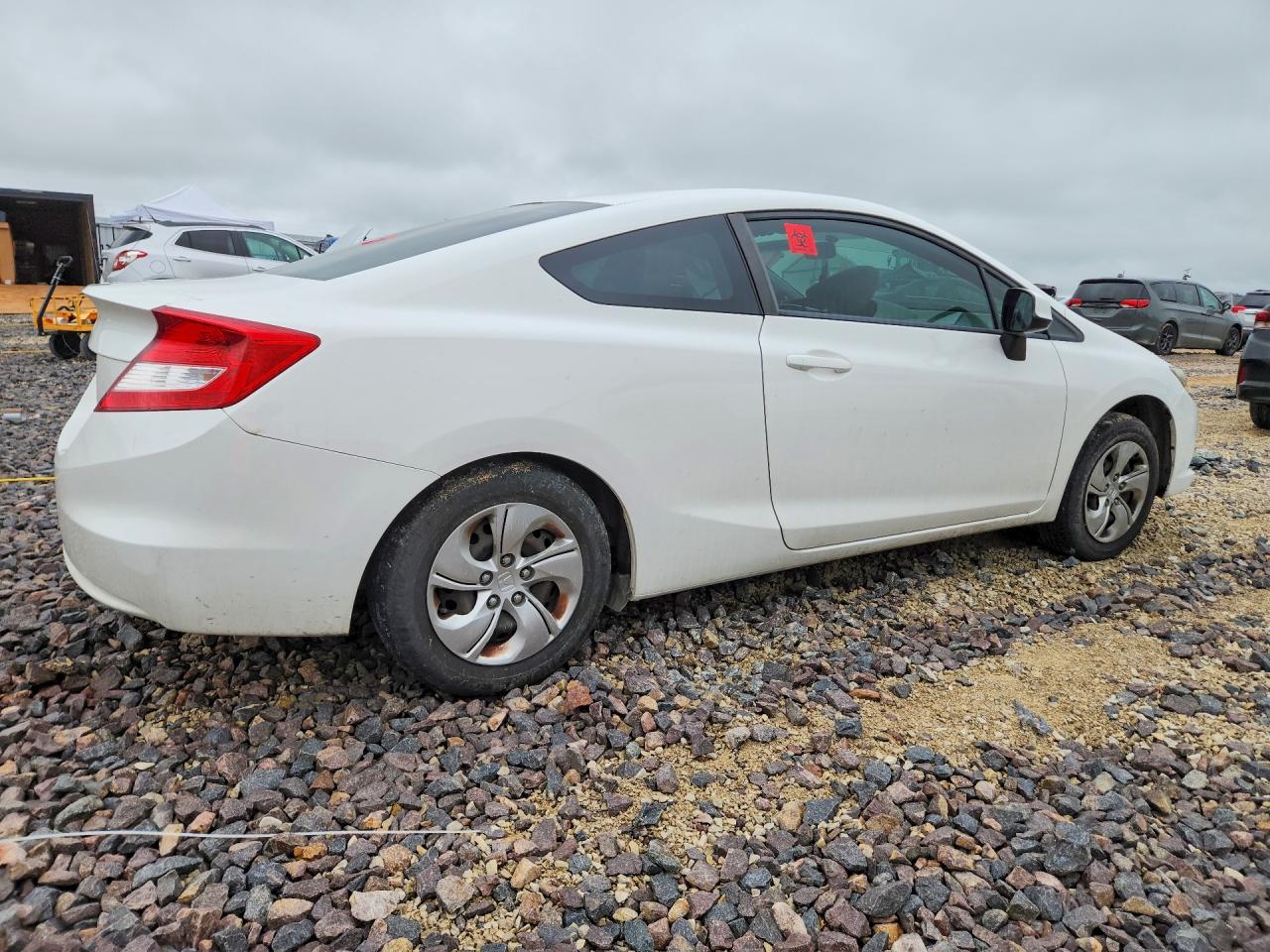 2013 Honda Civic Lx White vin: 2HGFG3B51DH530609