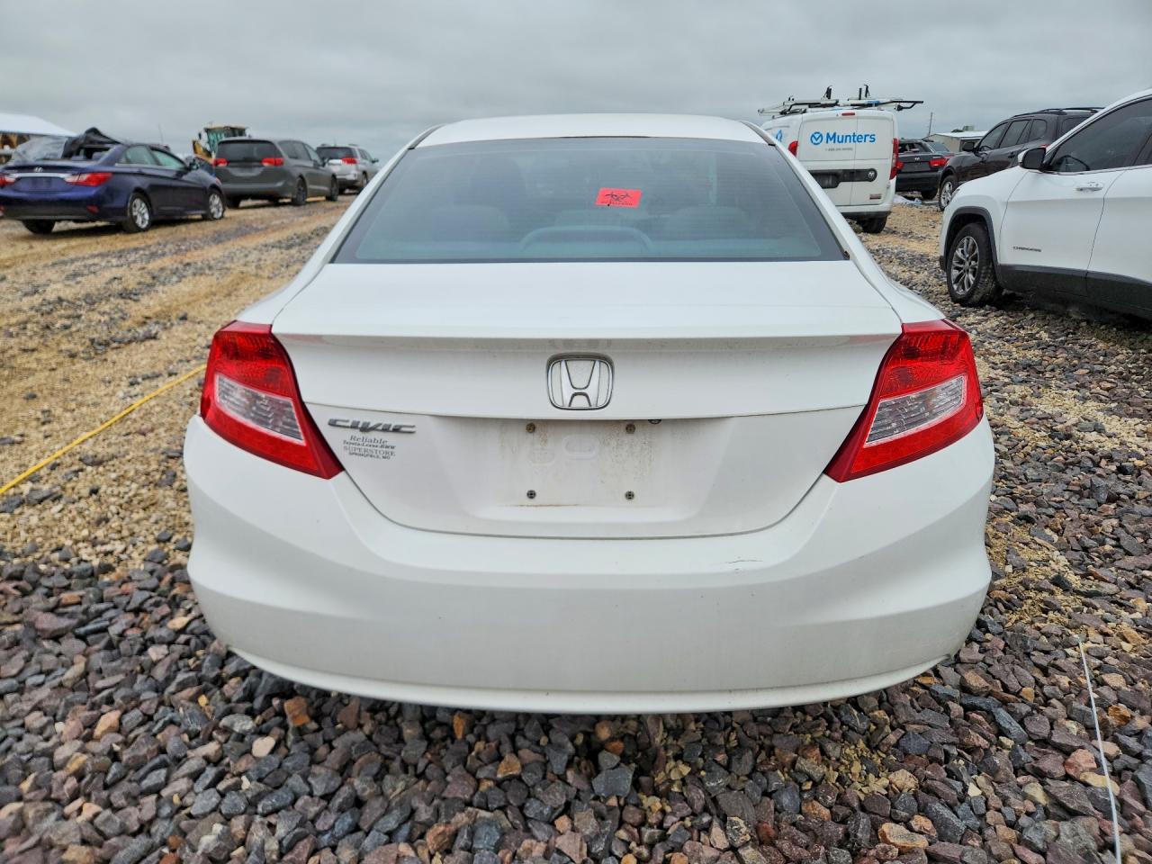 2013 Honda Civic Lx White vin: 2HGFG3B51DH530609