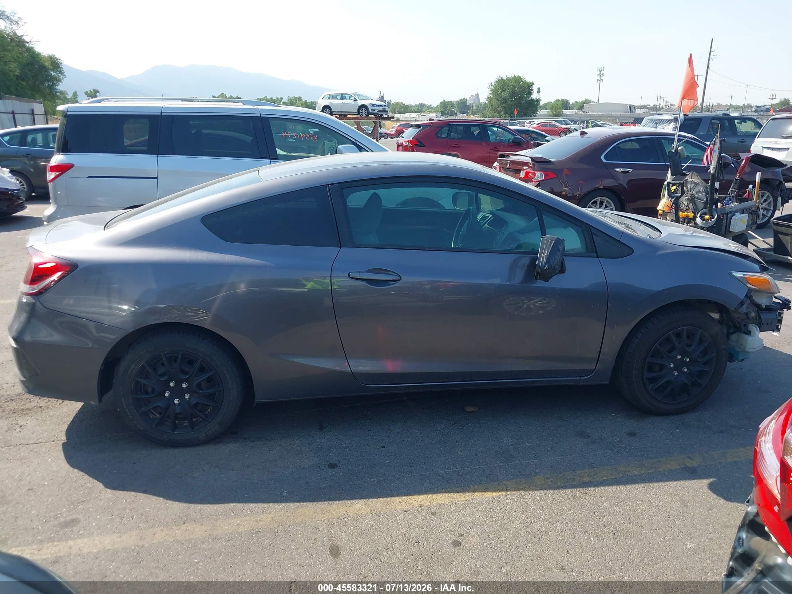 2014 Honda Civic Lx Gray vin: 2HGFG3B51EH517845