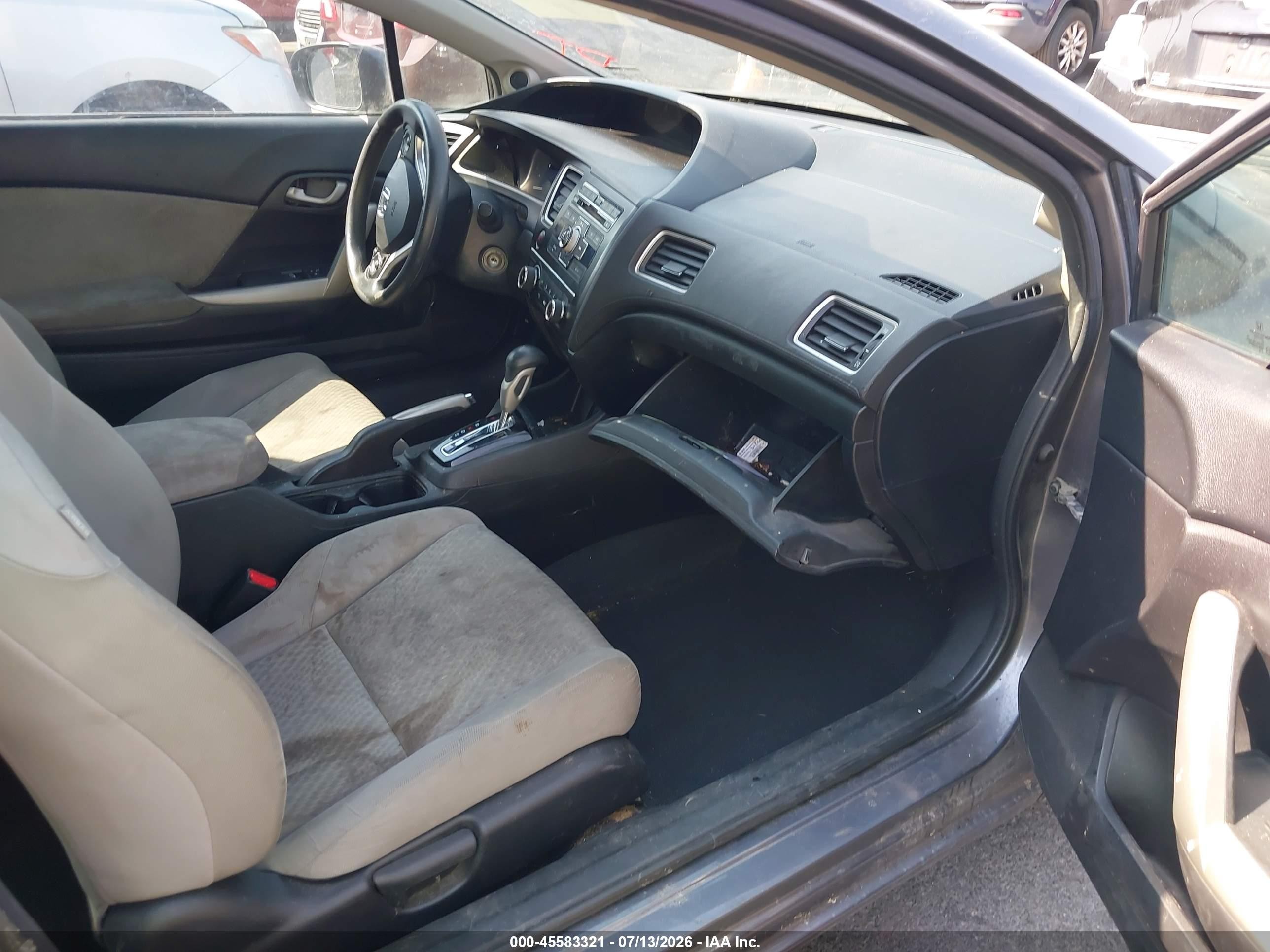 2014 Honda Civic Lx Gray vin: 2HGFG3B51EH517845