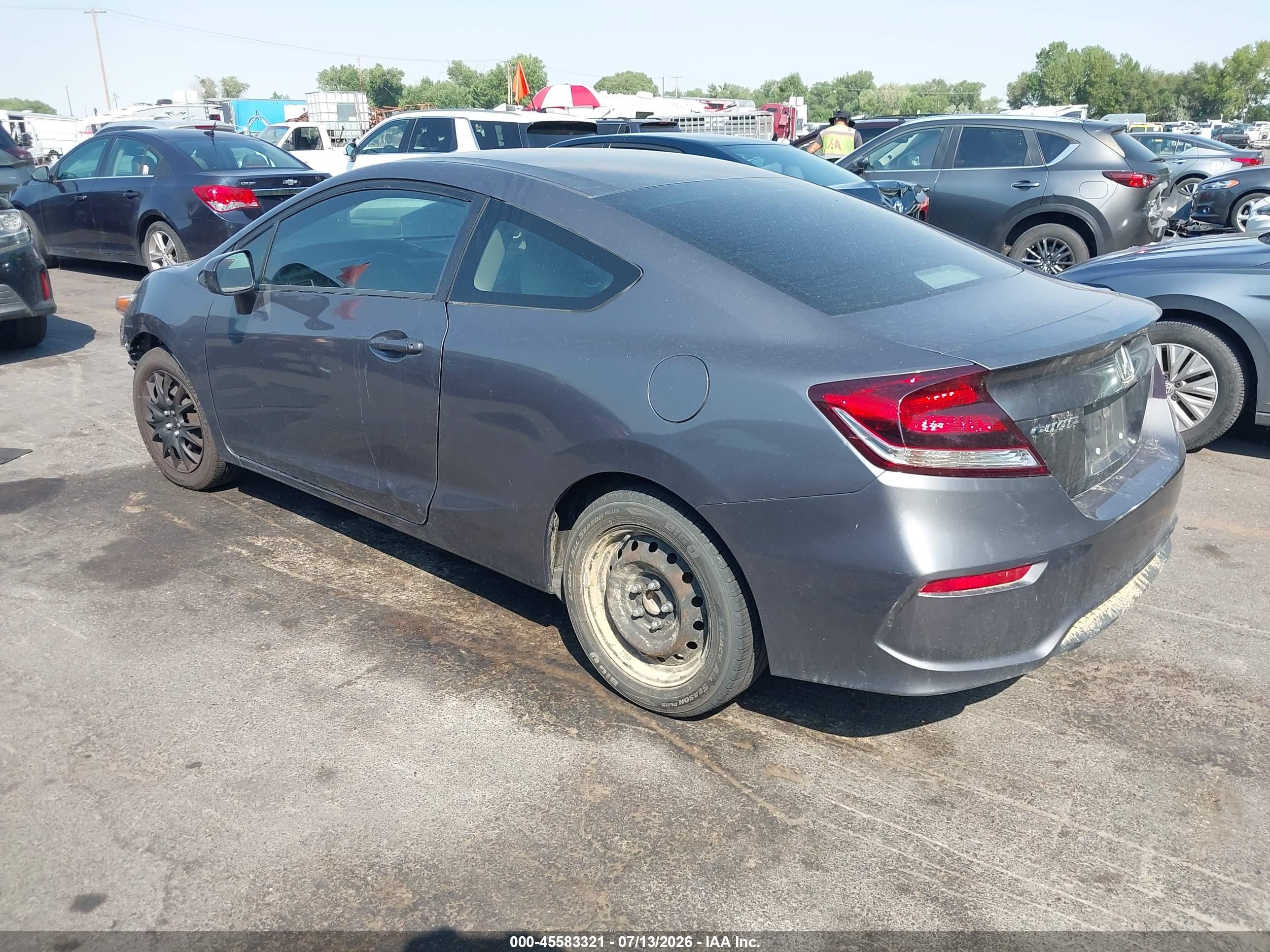 2014 Honda Civic Lx Gray vin: 2HGFG3B51EH517845