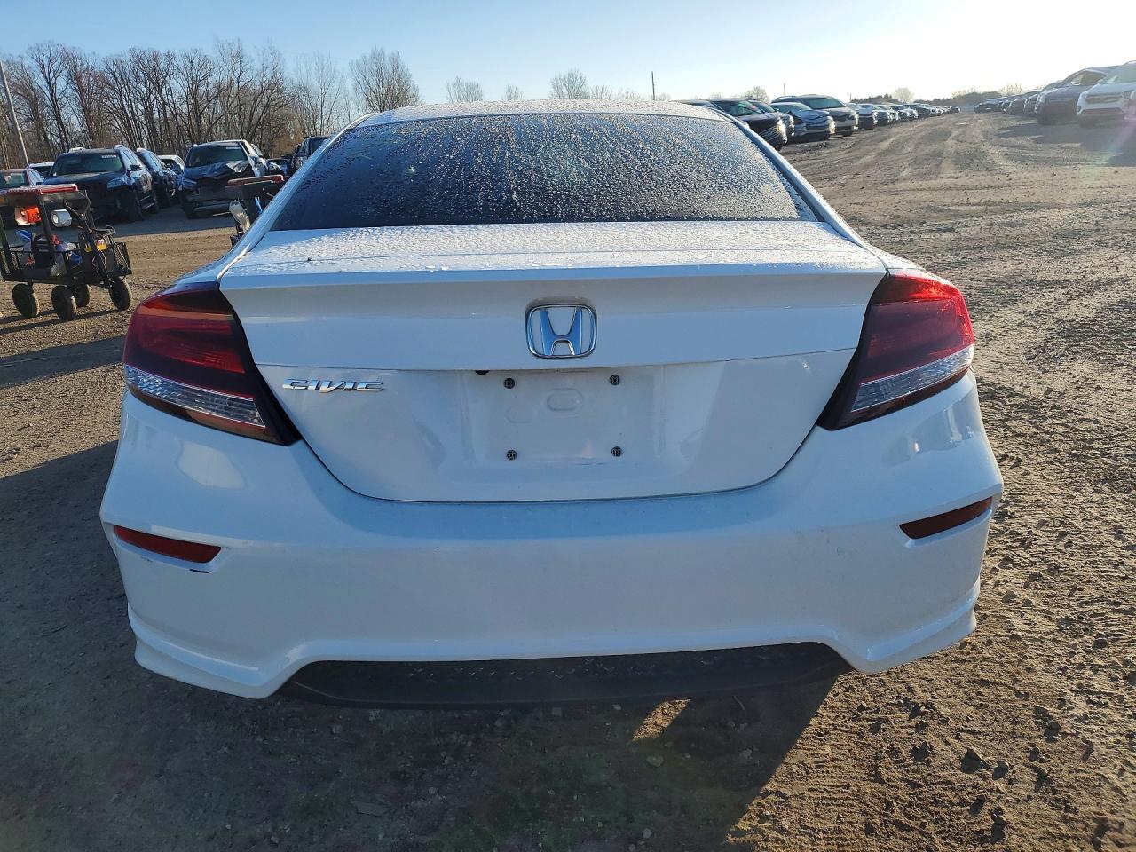 2015 Honda Civic Lx White vin: 2HGFG3B51FH504885