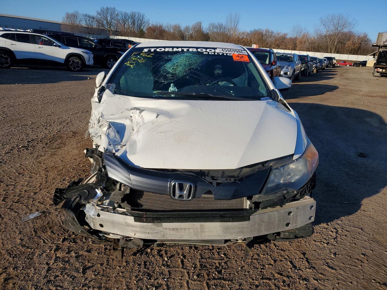 2015 Honda Civic Lx White vin: 2HGFG3B51FH504885