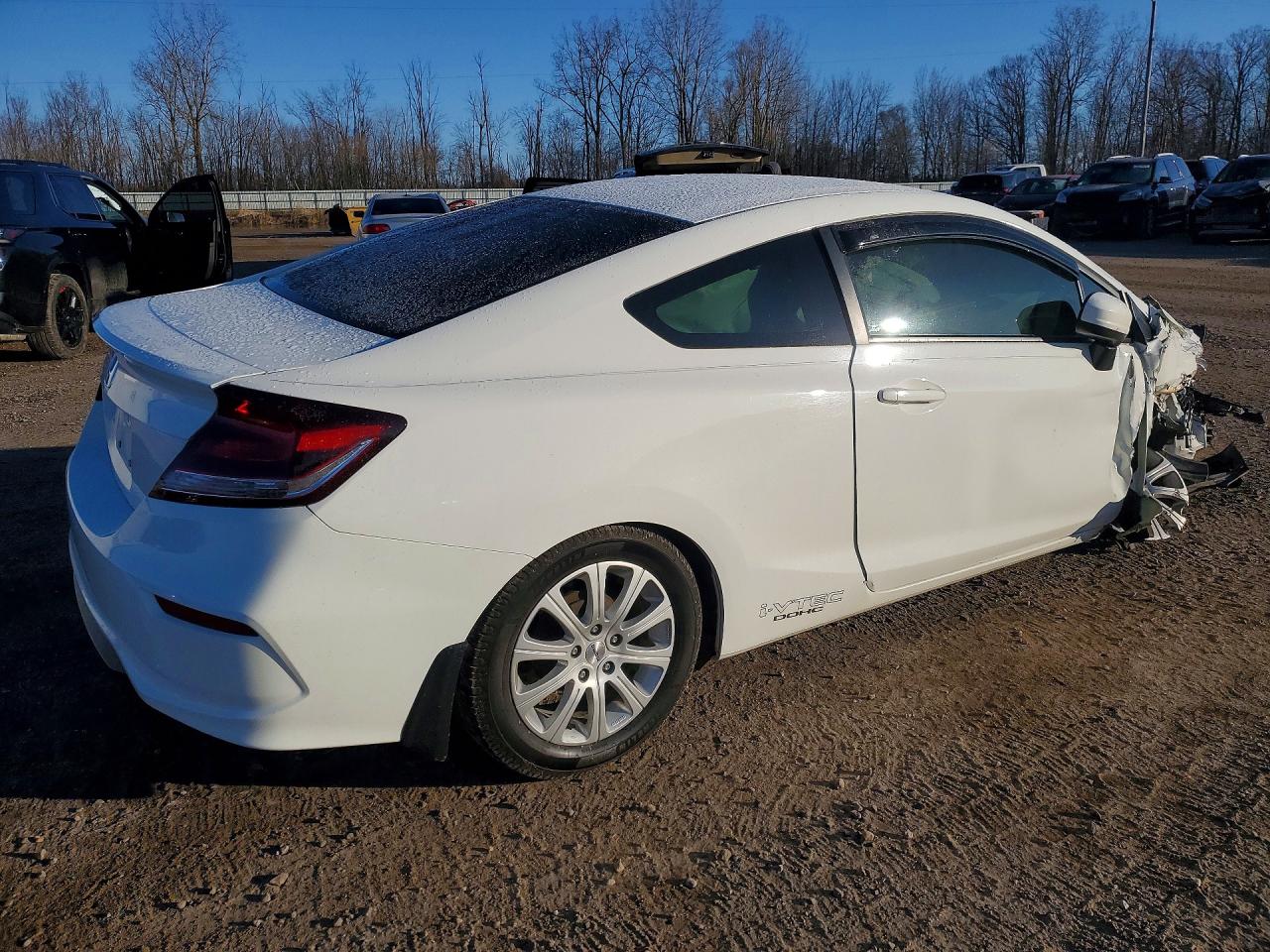2015 Honda Civic Lx White vin: 2HGFG3B51FH504885