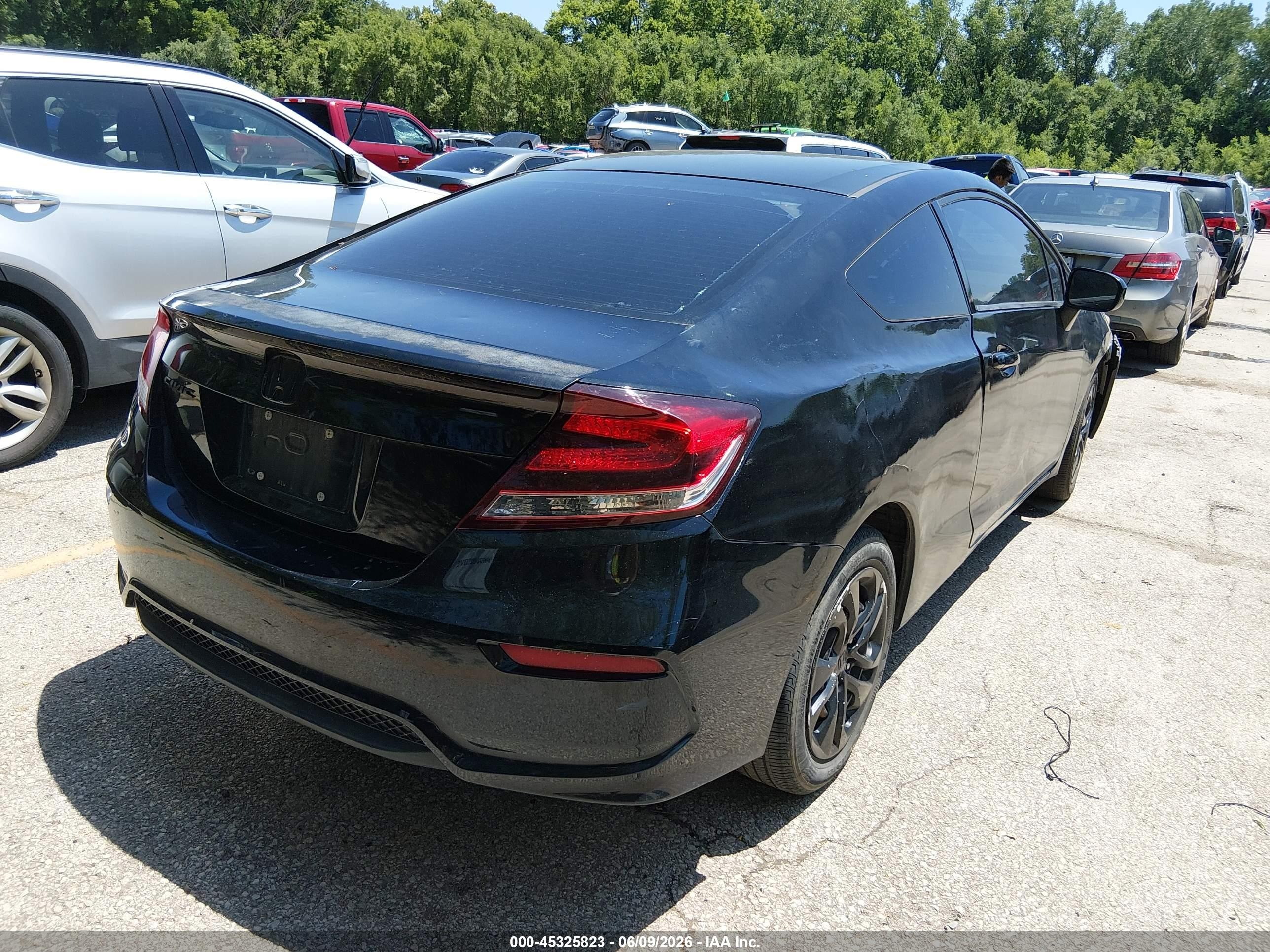 2015 Honda Civic Lx Black vin: 2HGFG3B51FH511027