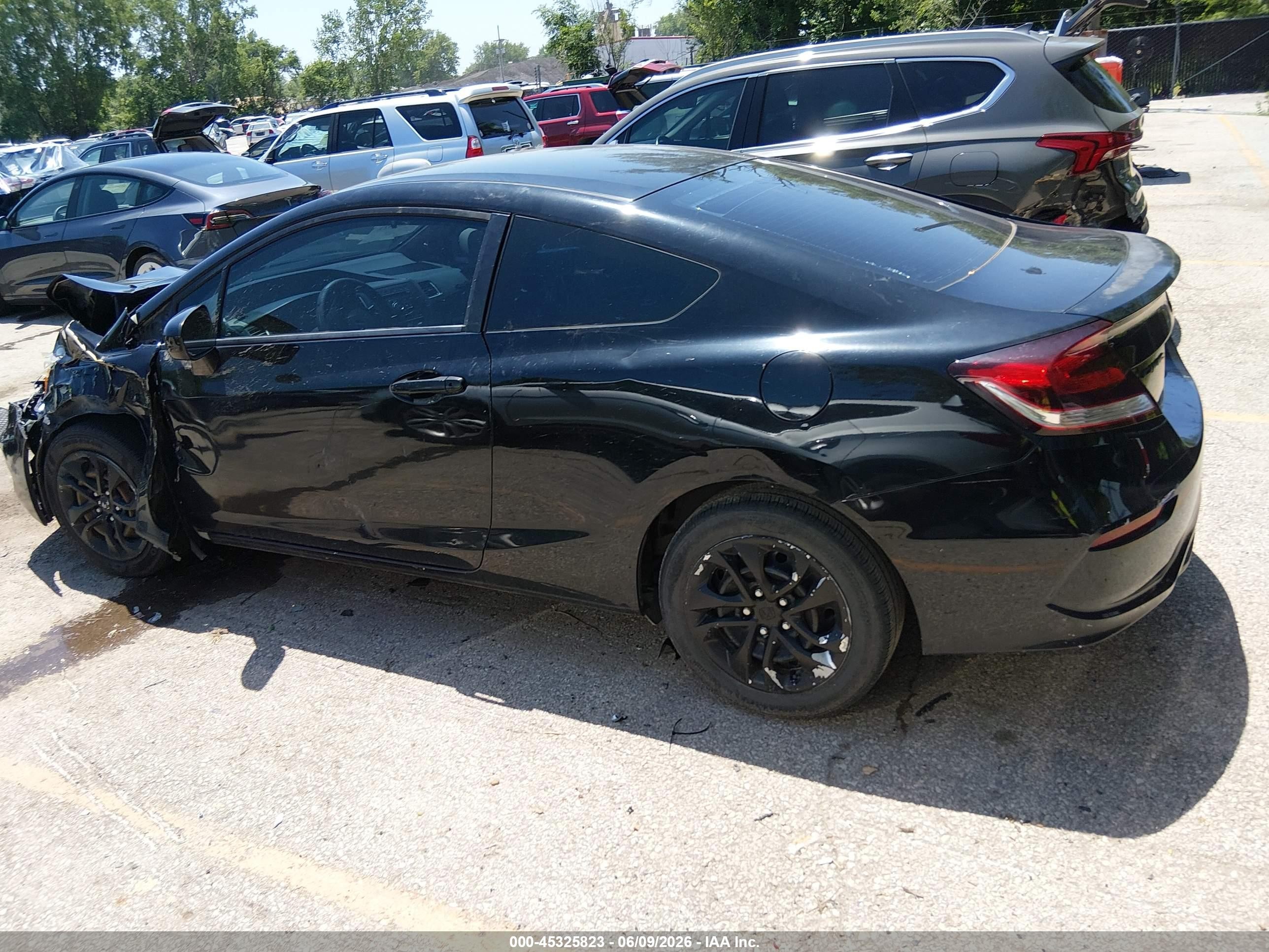 2015 Honda Civic Lx Black vin: 2HGFG3B51FH511027