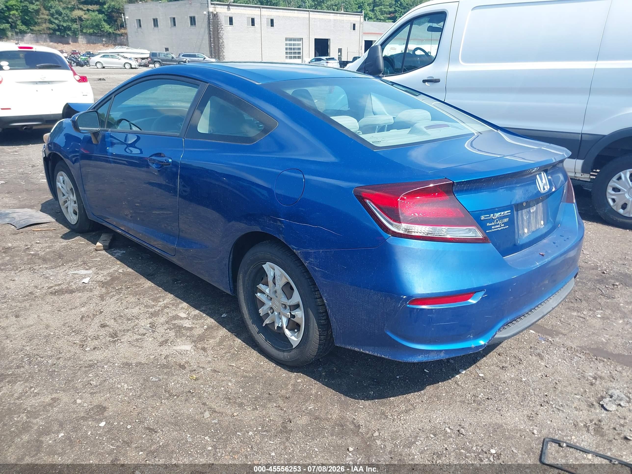 2015 Honda Civic Lx Blue vin: 2HGFG3B51FH525381