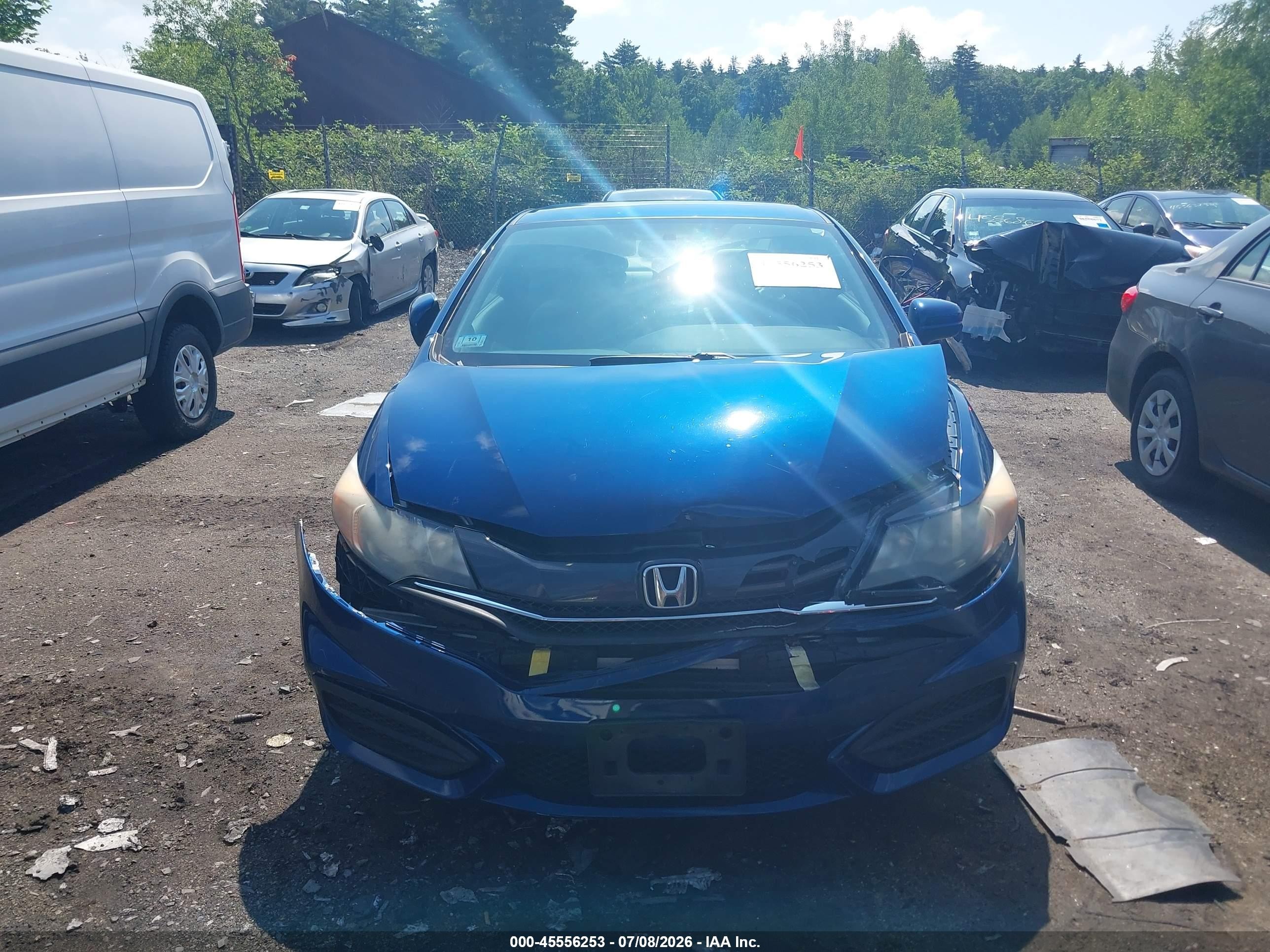 2015 Honda Civic Lx Blue vin: 2HGFG3B51FH525381