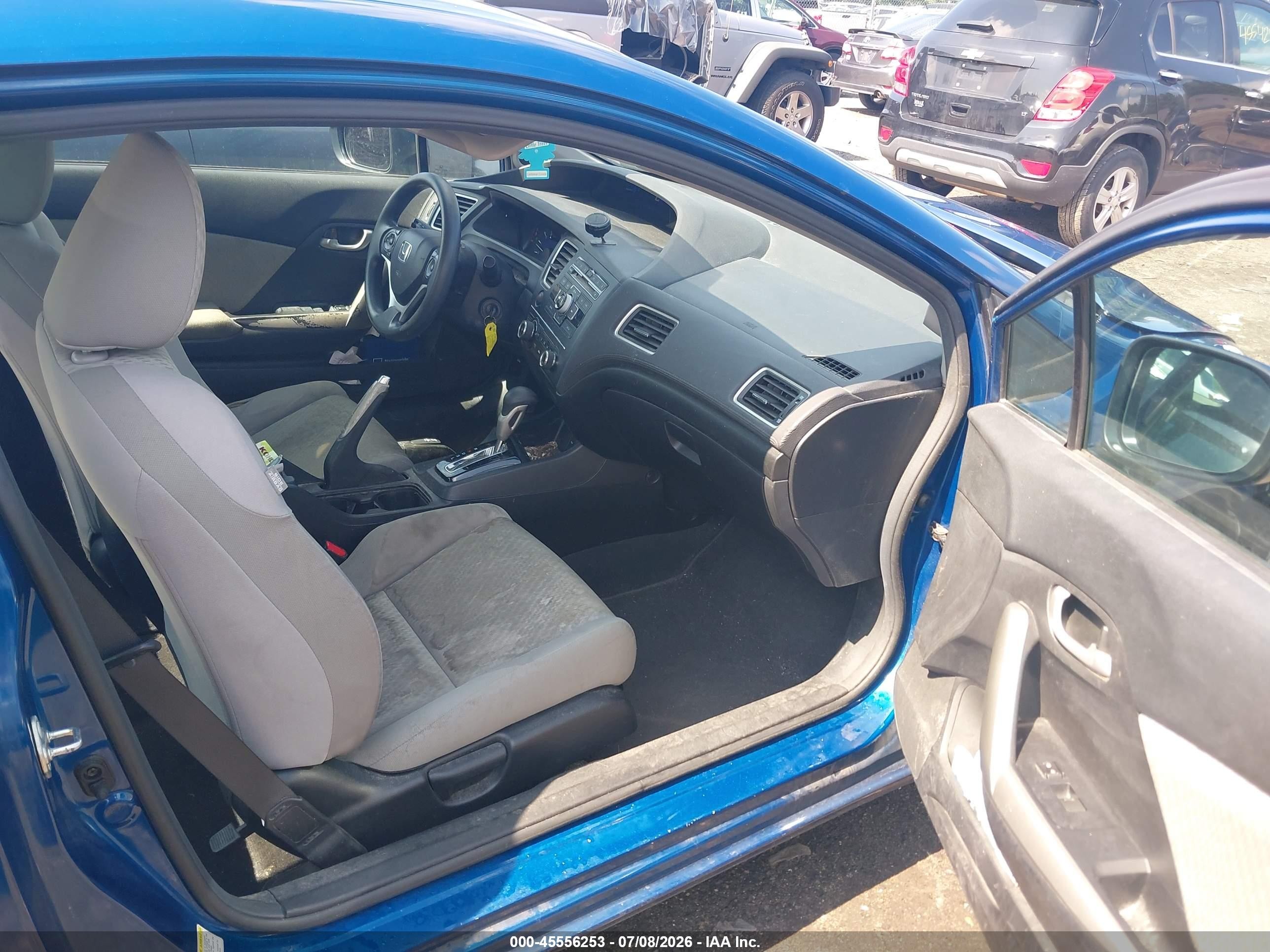 2015 Honda Civic Lx Blue vin: 2HGFG3B51FH525381