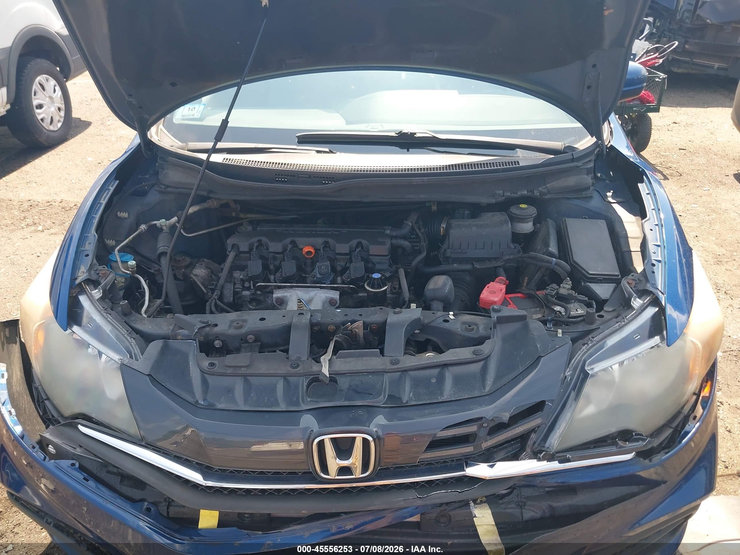 2015 Honda Civic Lx Blue vin: 2HGFG3B51FH525381