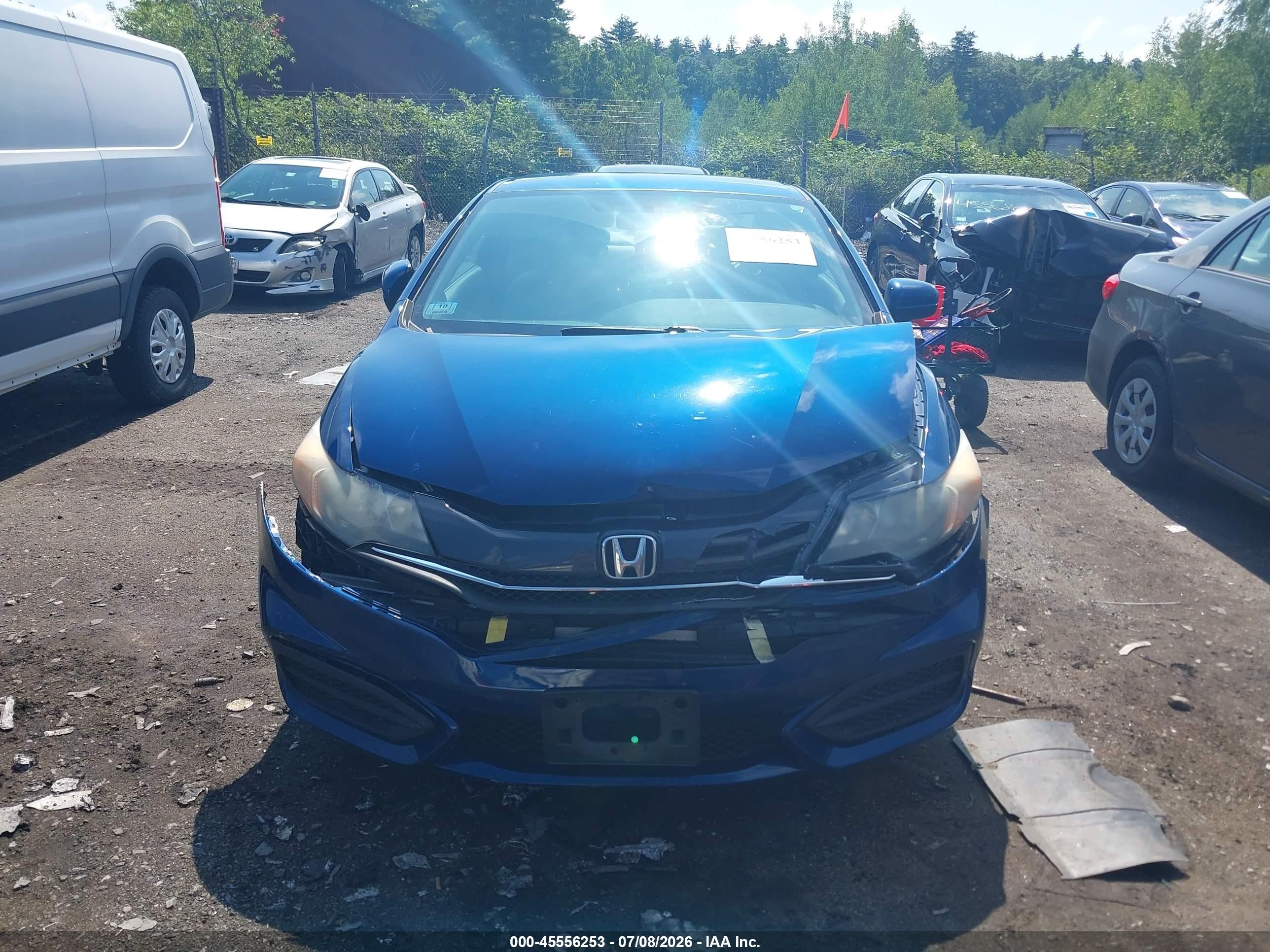 2015 Honda Civic Lx Blue vin: 2HGFG3B51FH525381