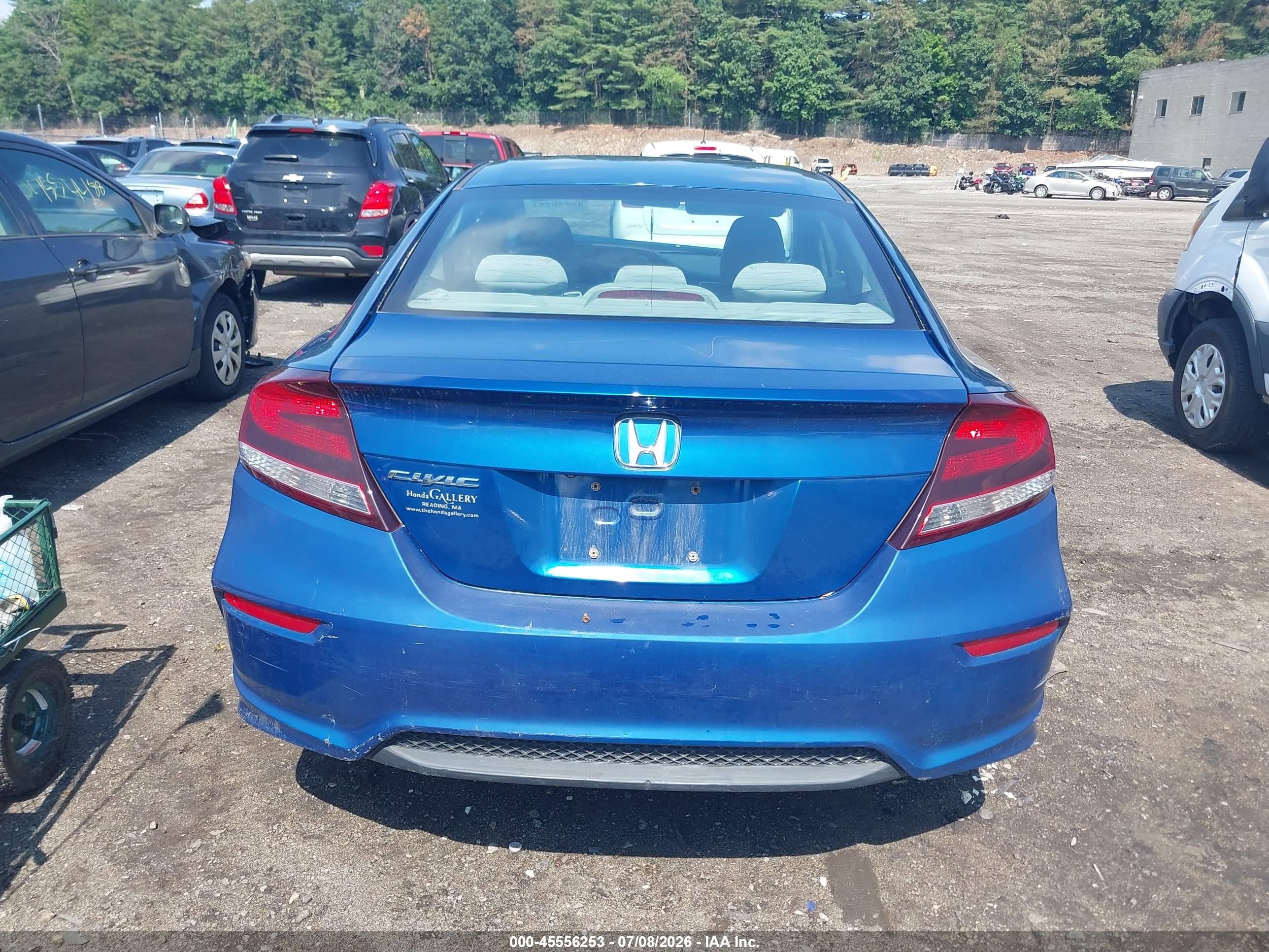 2015 Honda Civic Lx Blue vin: 2HGFG3B51FH525381