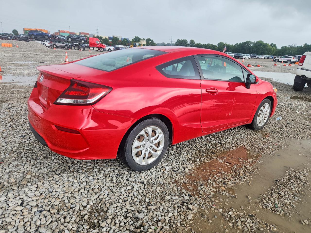 2015 Honda Civic Lx Red vin: 2HGFG3B51FH526899
