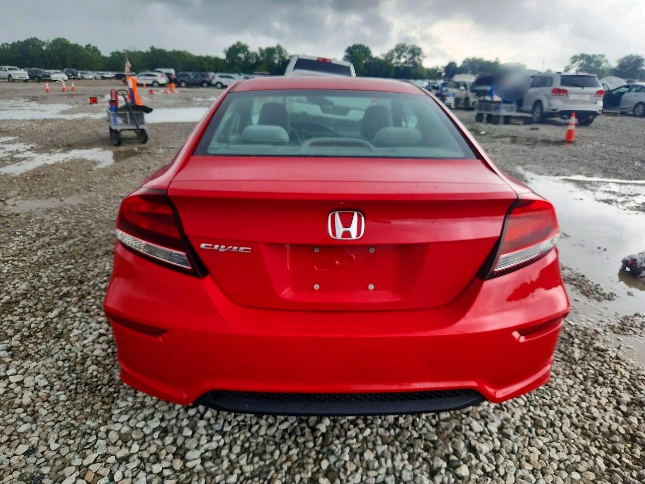 2015 Honda Civic Lx Red vin: 2HGFG3B51FH526899