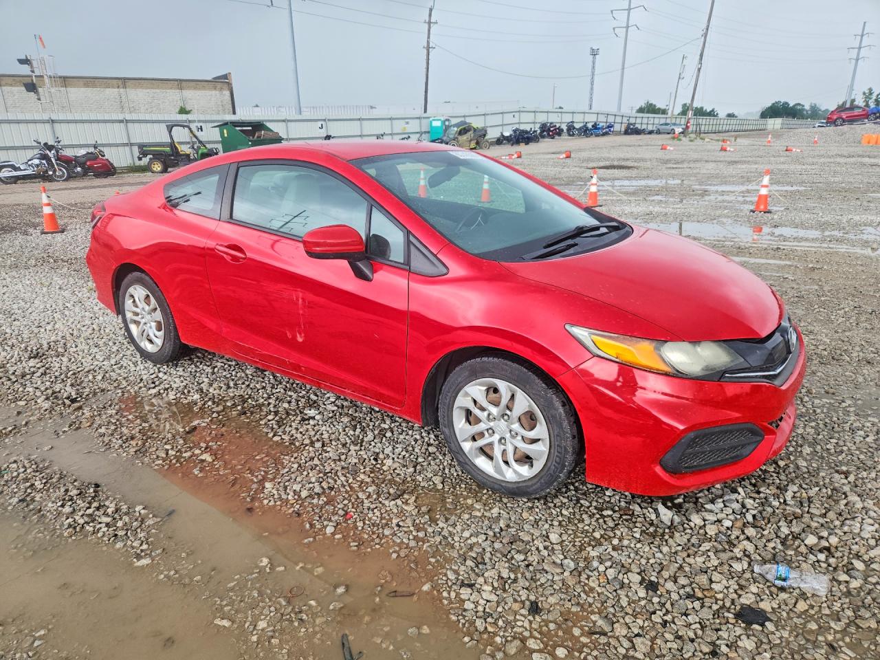 2015 Honda Civic Lx Red vin: 2HGFG3B51FH526899