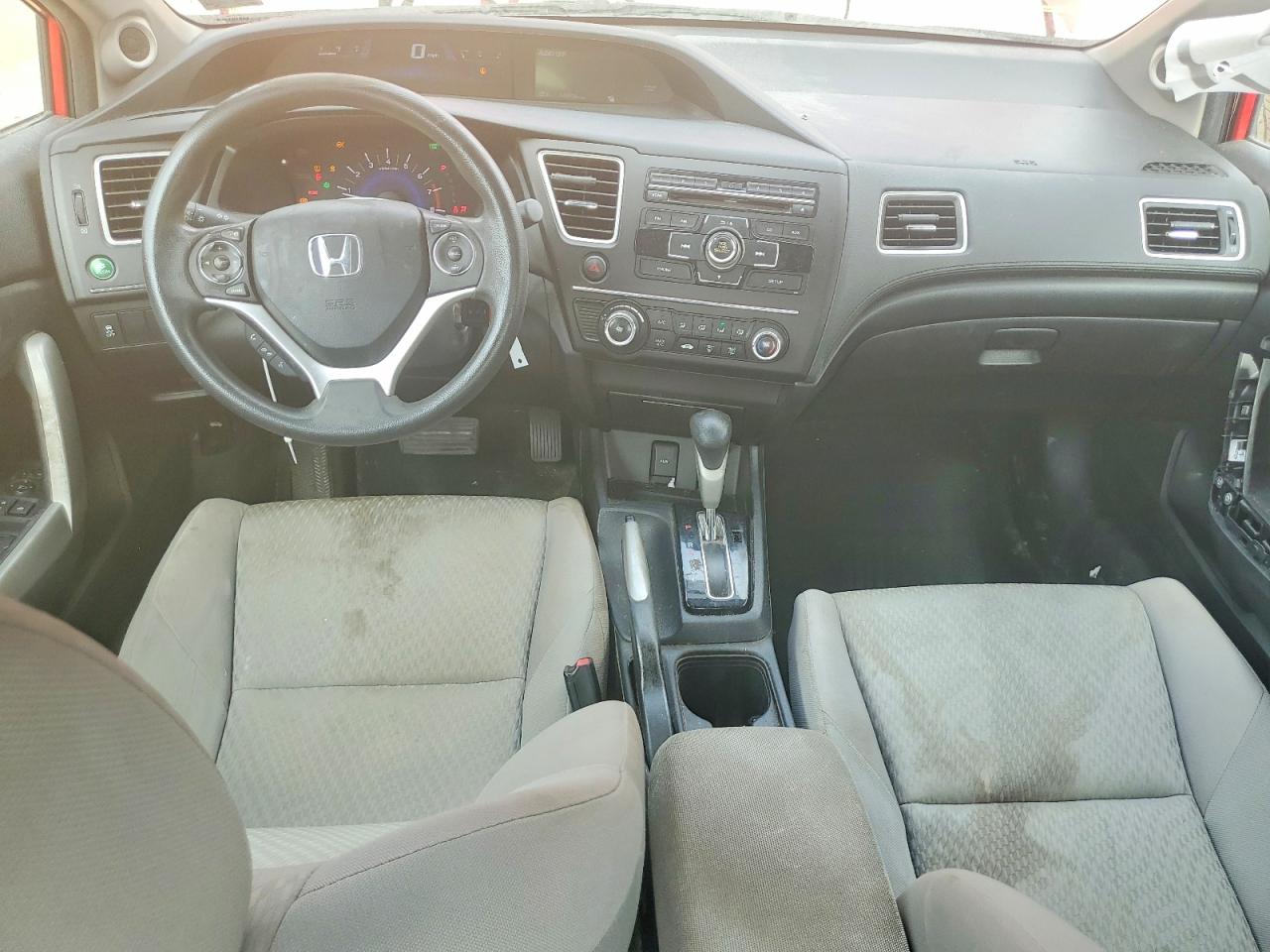 2015 Honda Civic Lx Red vin: 2HGFG3B51FH531830