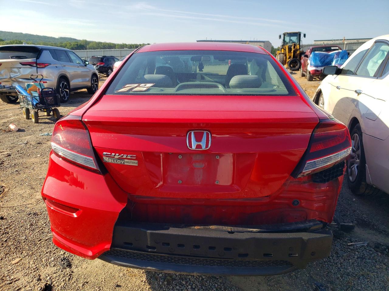 2015 Honda Civic Lx Red vin: 2HGFG3B51FH531830