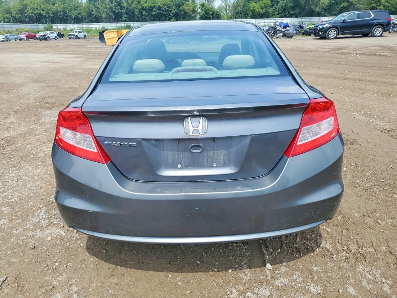 2012 Honda Civic Lx Gray vin: 2HGFG3B52CH506057