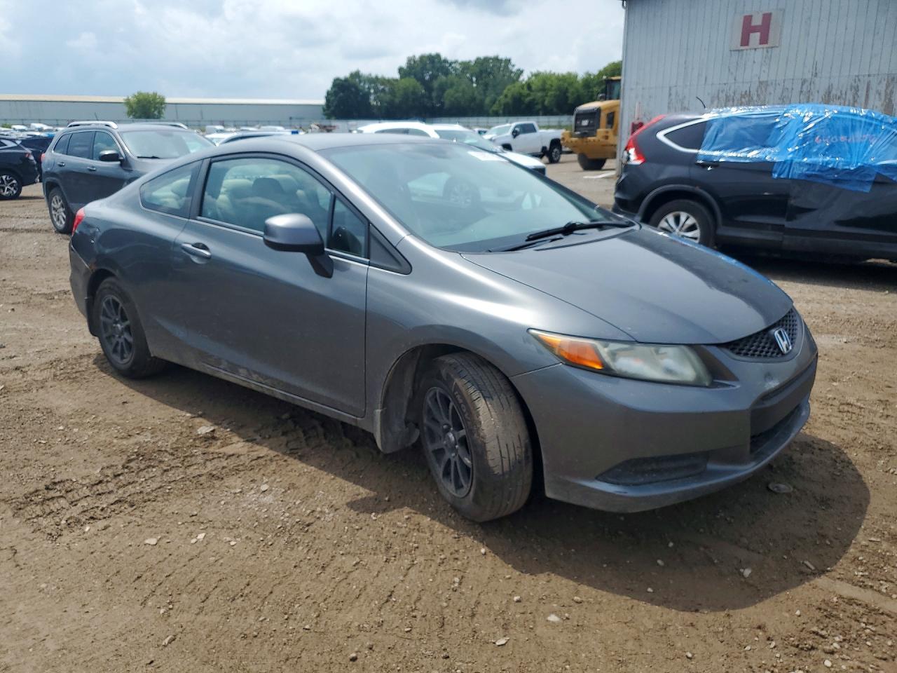 2012 Honda Civic Lx Gray vin: 2HGFG3B52CH506057