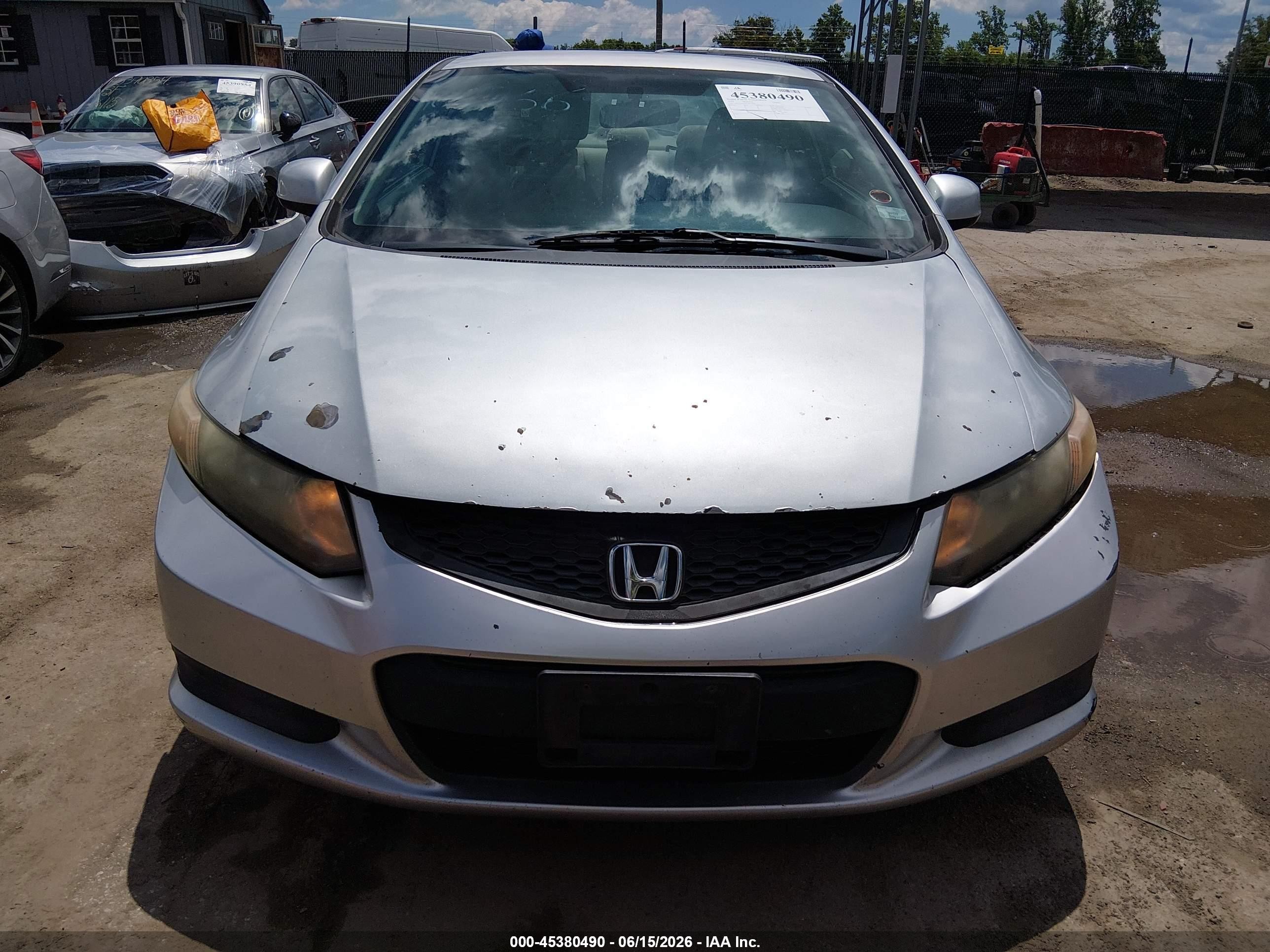 2012 Honda Civic Lx Silver vin: 2HGFG3B52CH516006