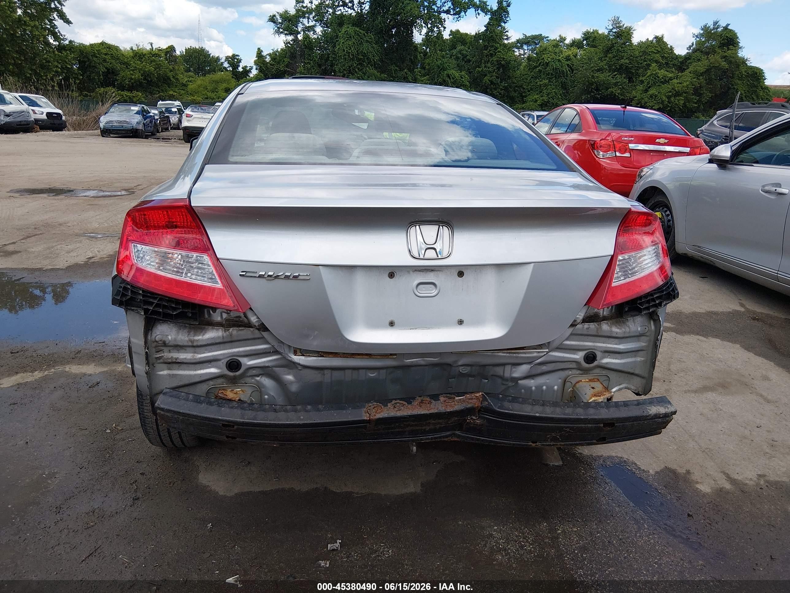 2012 Honda Civic Lx Silver vin: 2HGFG3B52CH516006