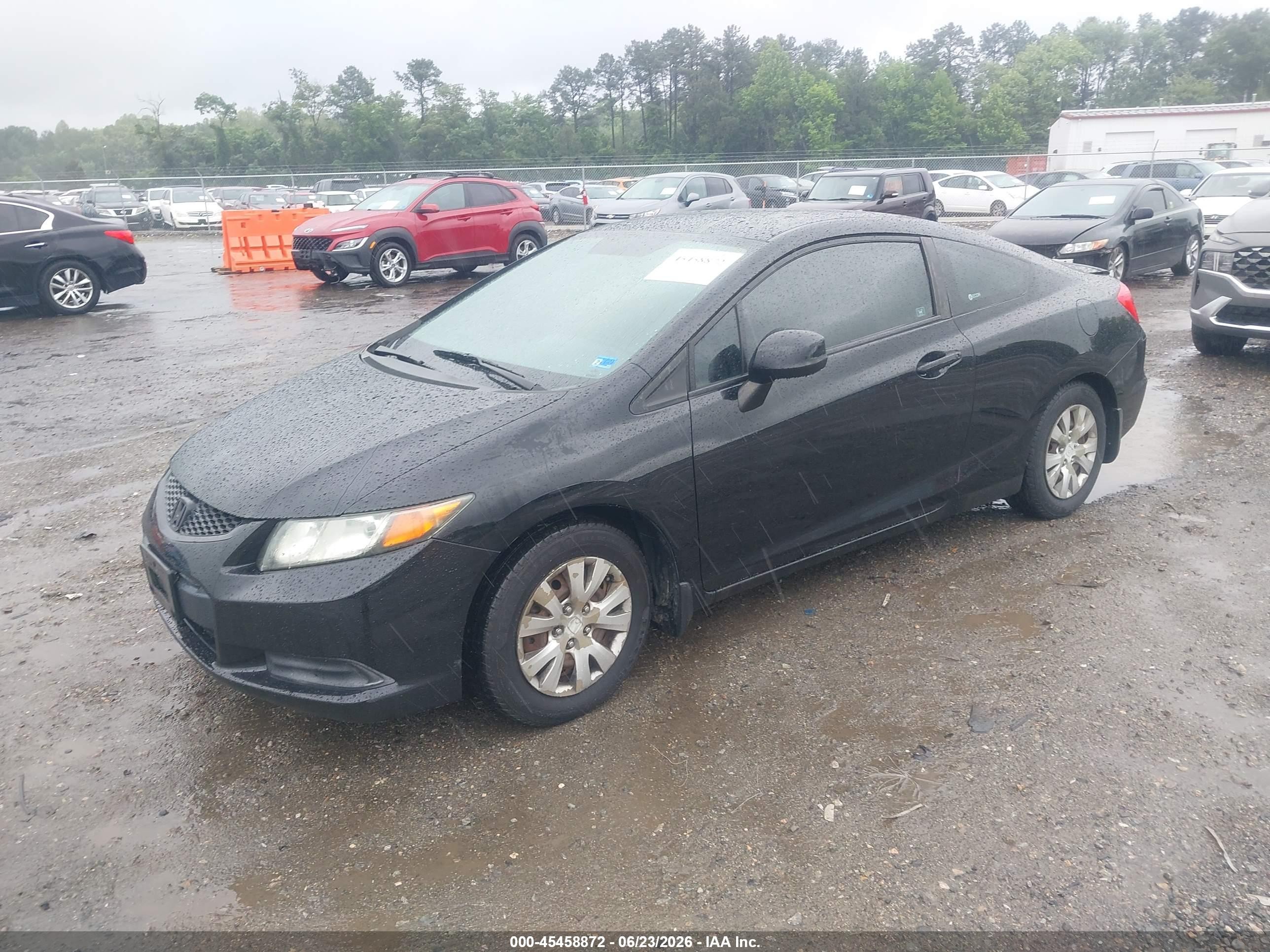 2012 Honda Civic Lx Черный vin: 2HGFG3B52CH525014